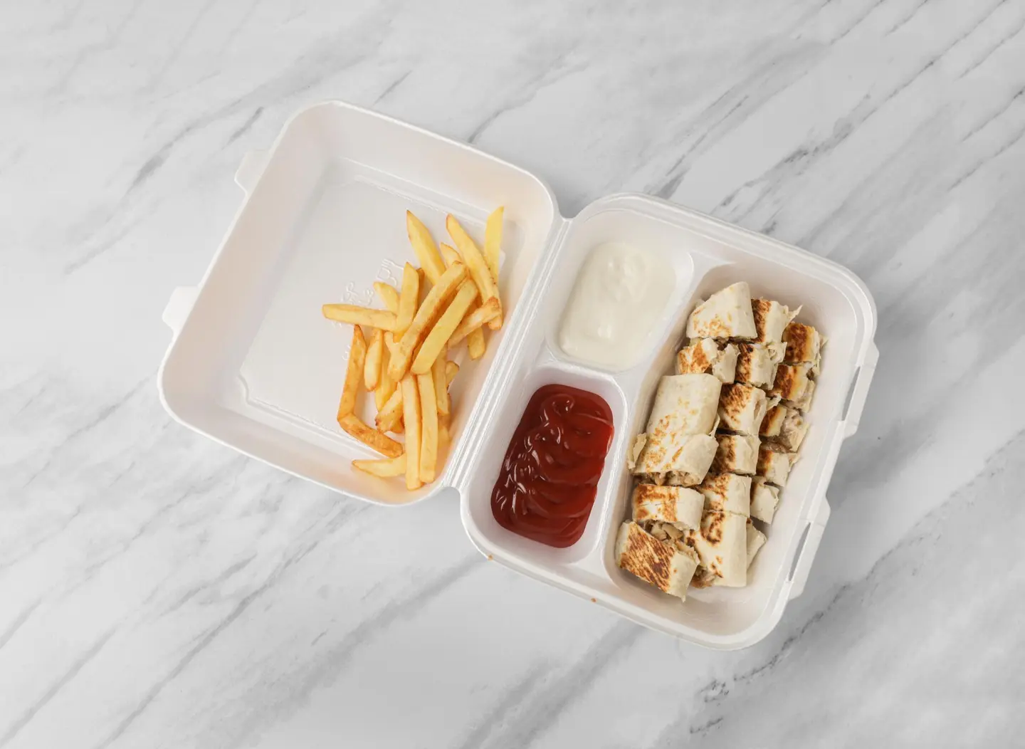 صحن شاورما دجاج كبير