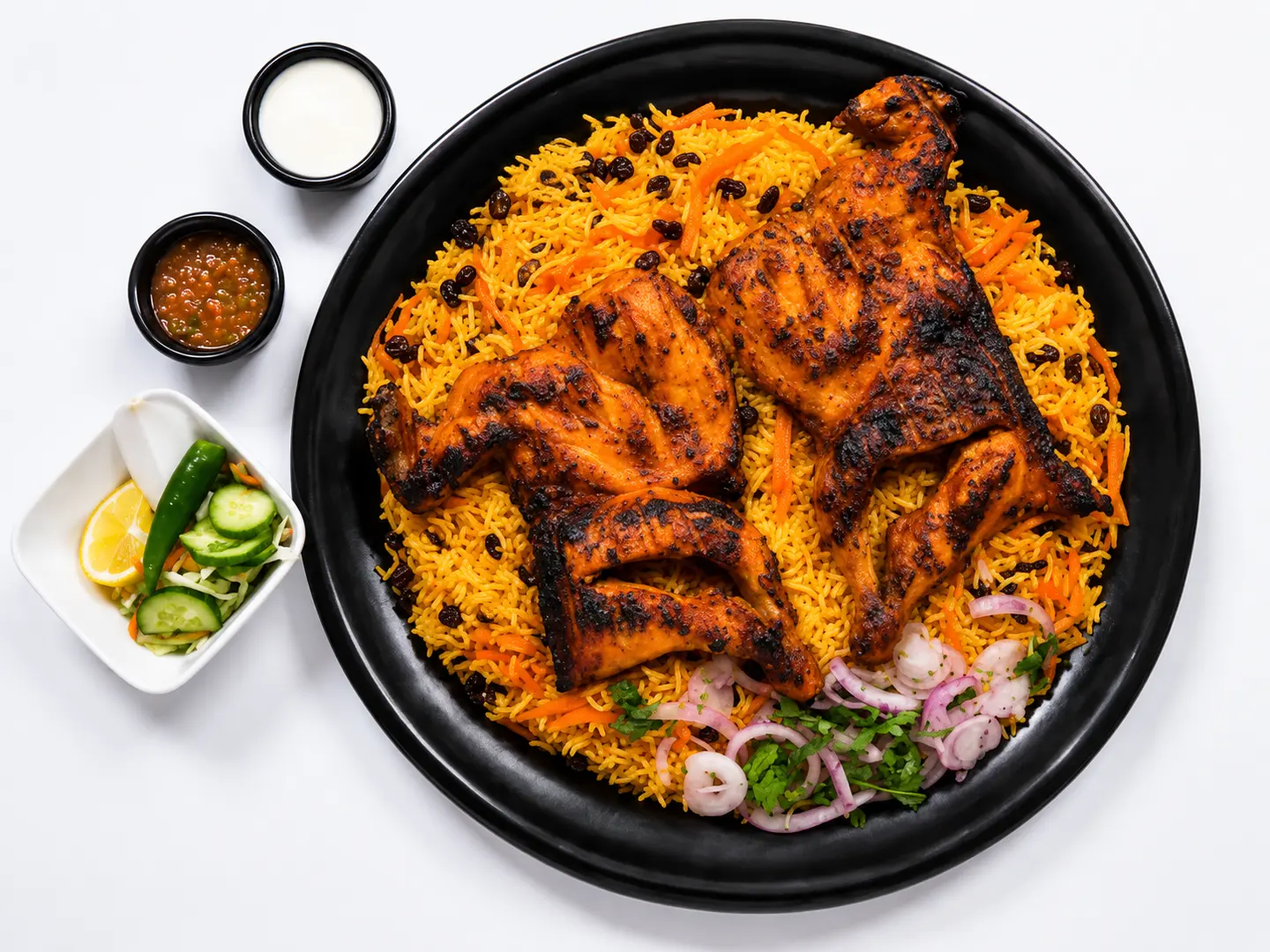 نص حبة فحم مع الرز