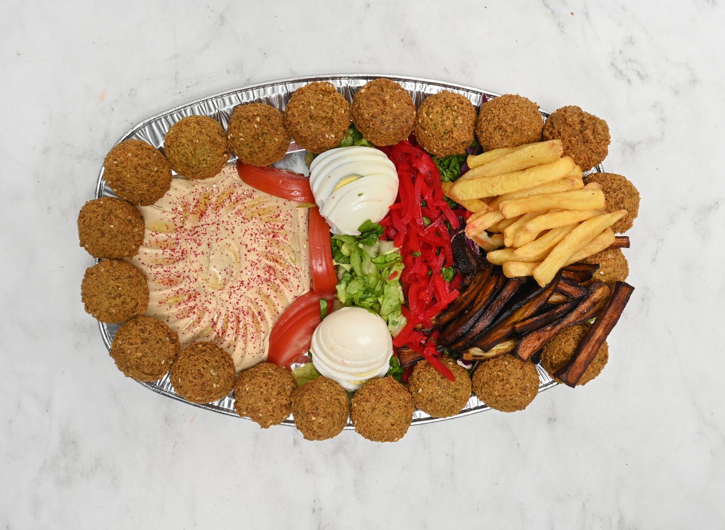 صحن فلافل كبير