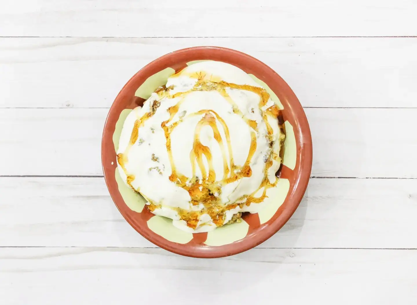 Fatteh With Cream And Honey