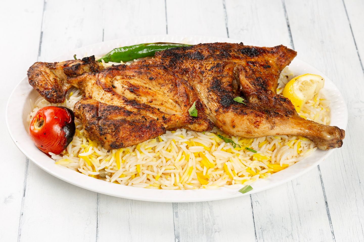 Charcoal Chicken With Rice