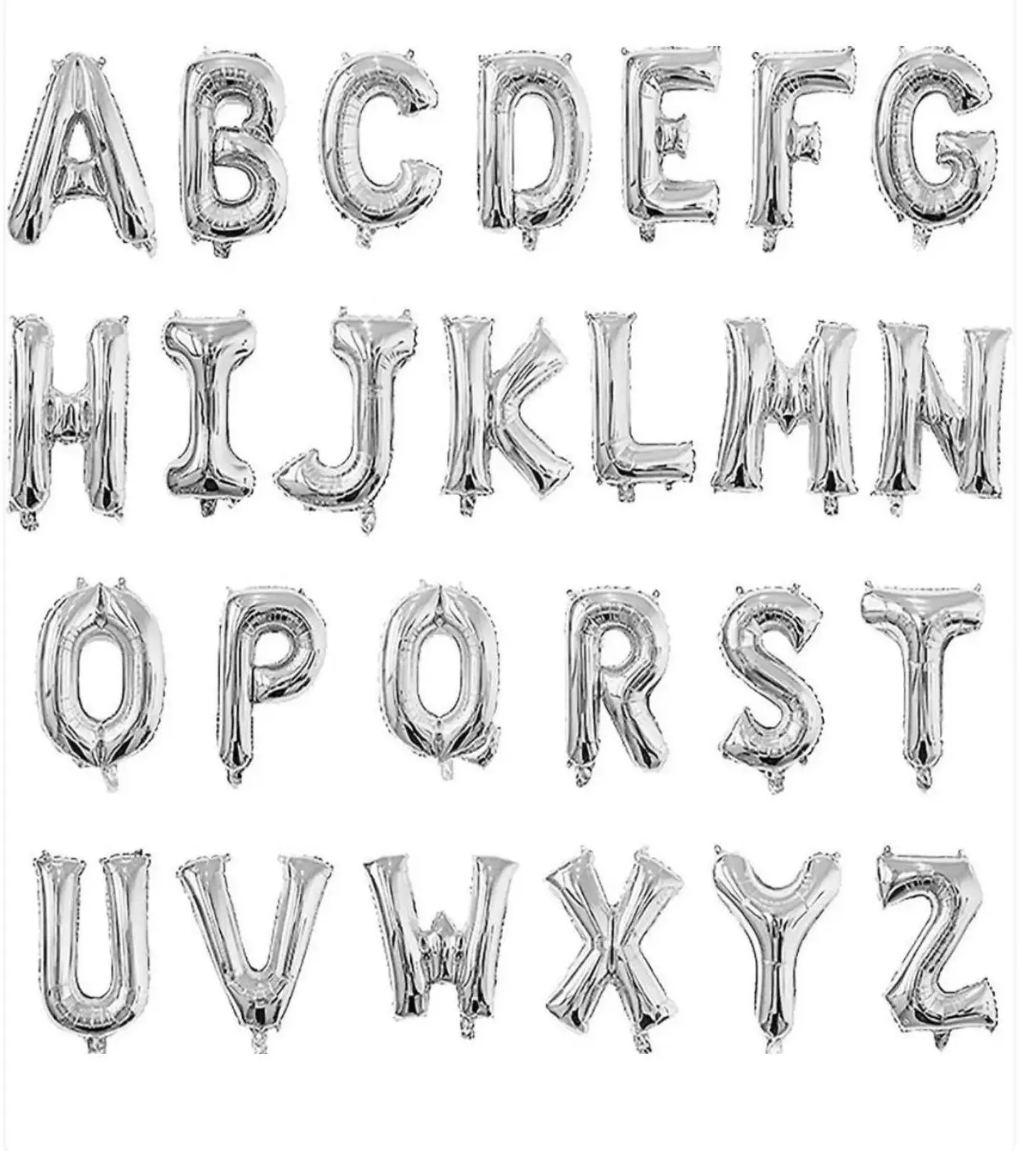 حروف هيليوم مقاس انش 34