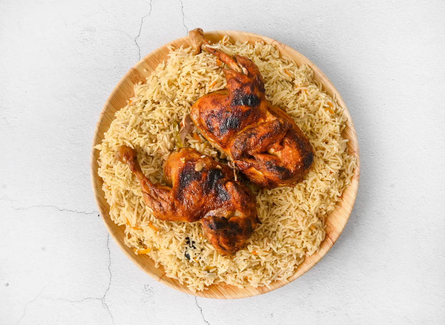 كبسة مبشر - دجاجة كاملة