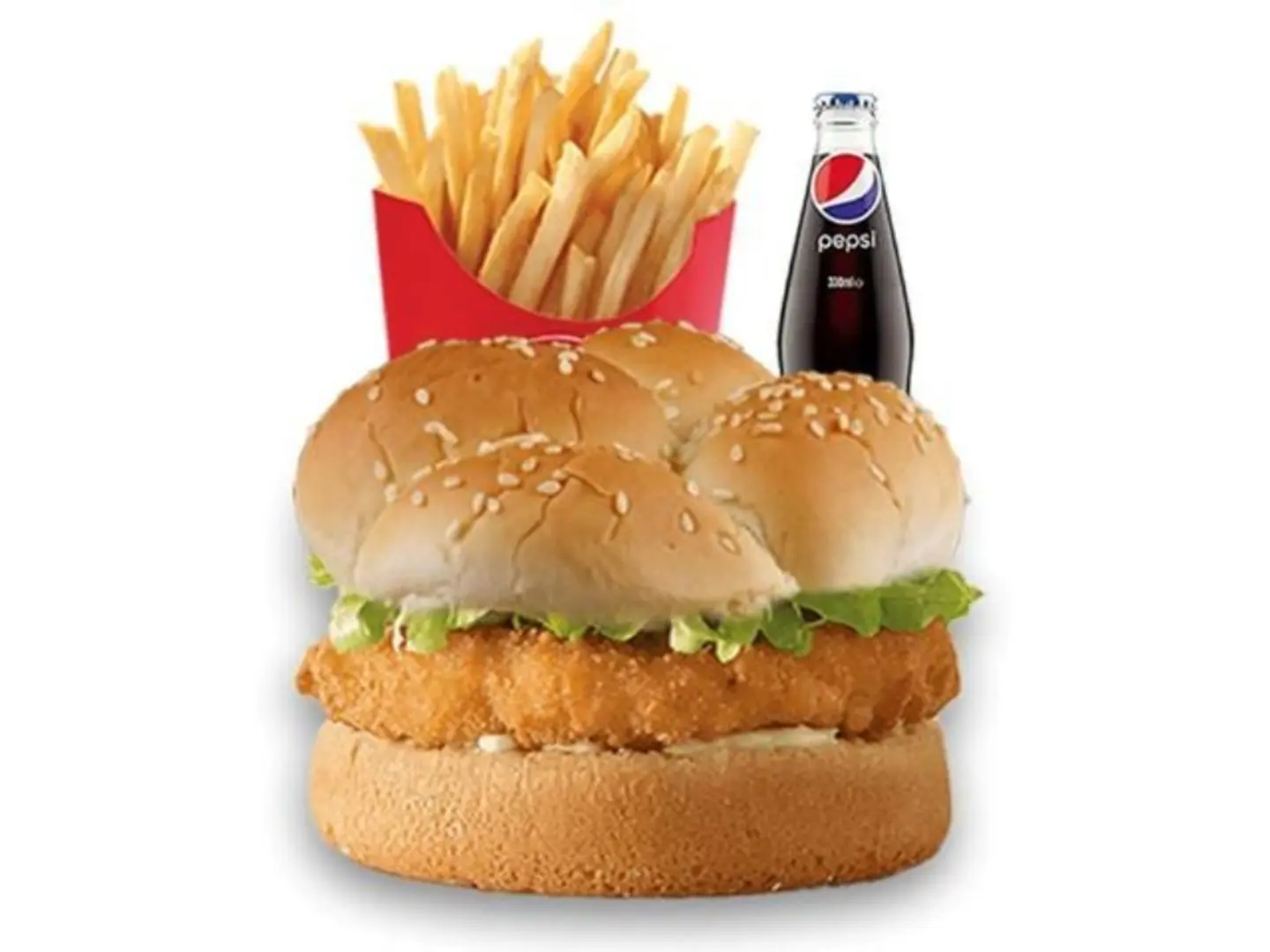 Fried Chicken Burger Meal