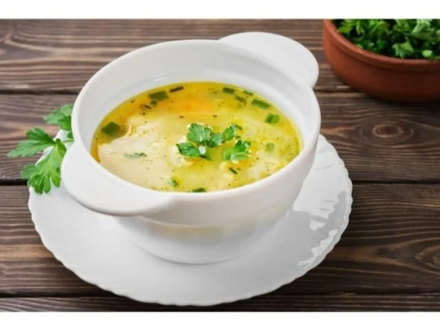 Saffron Chicken Soup