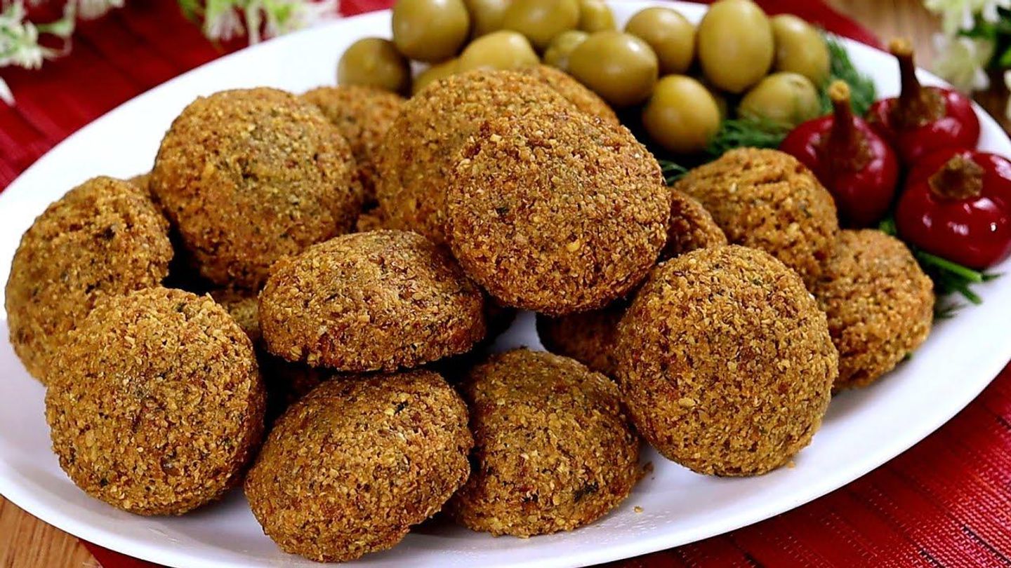 صحن فلافل مشكل