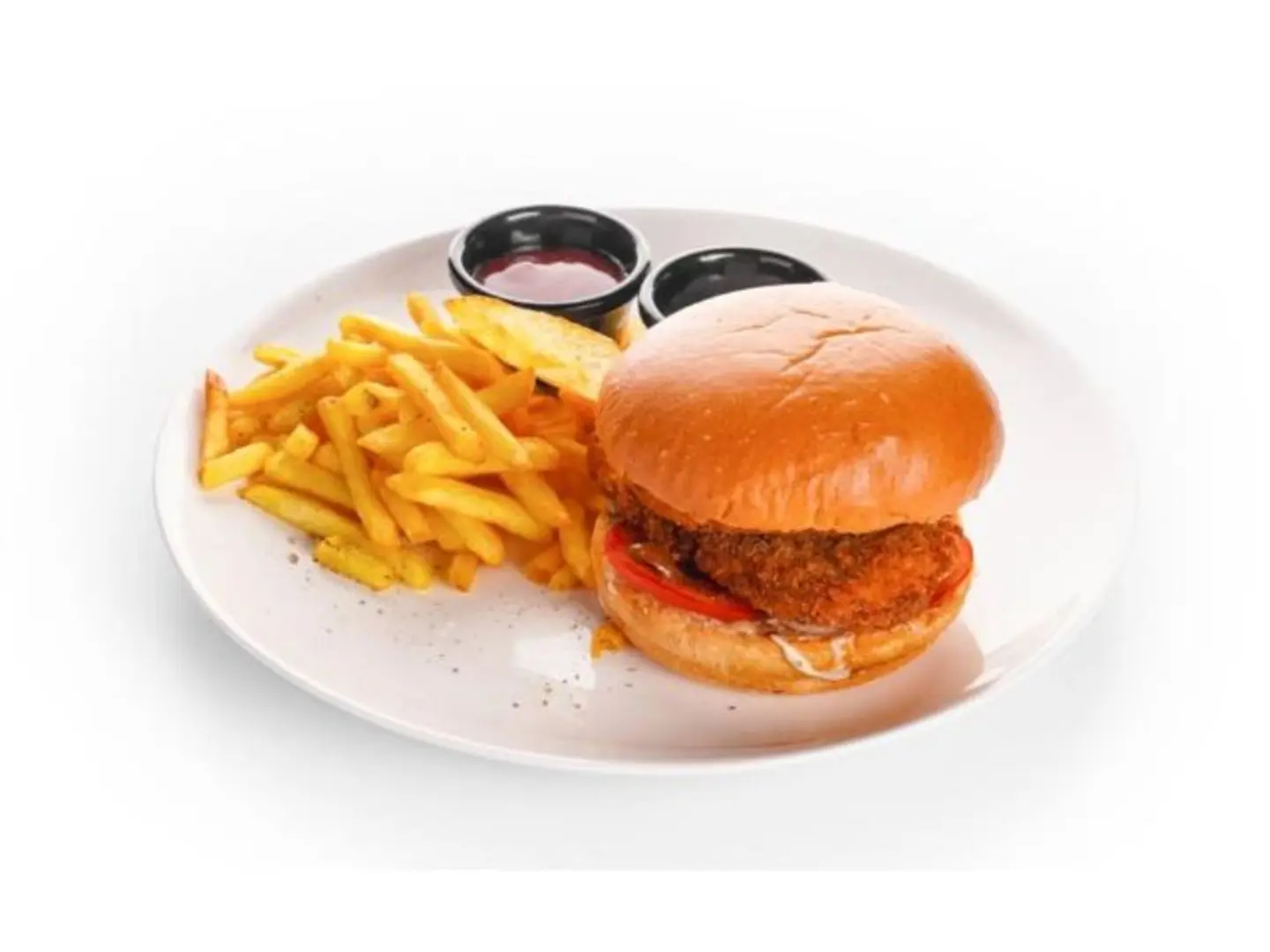 Crispy Chicken Burger With Cheese