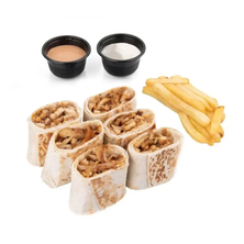 صحن شاورما عربي صغير
