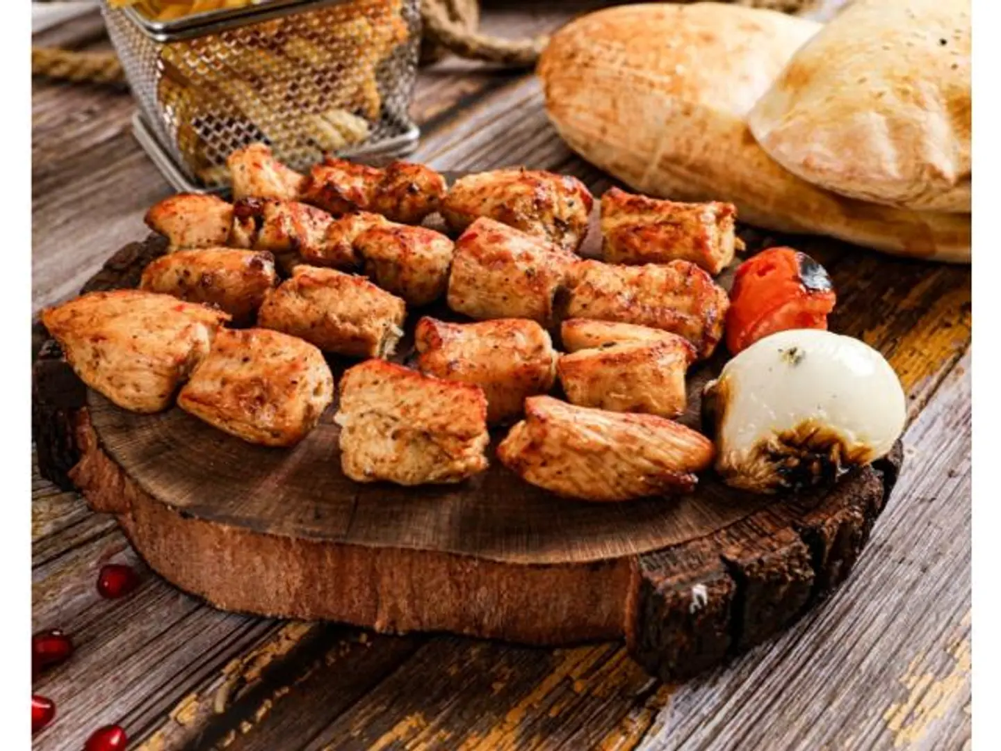 نصف دجاج شيش