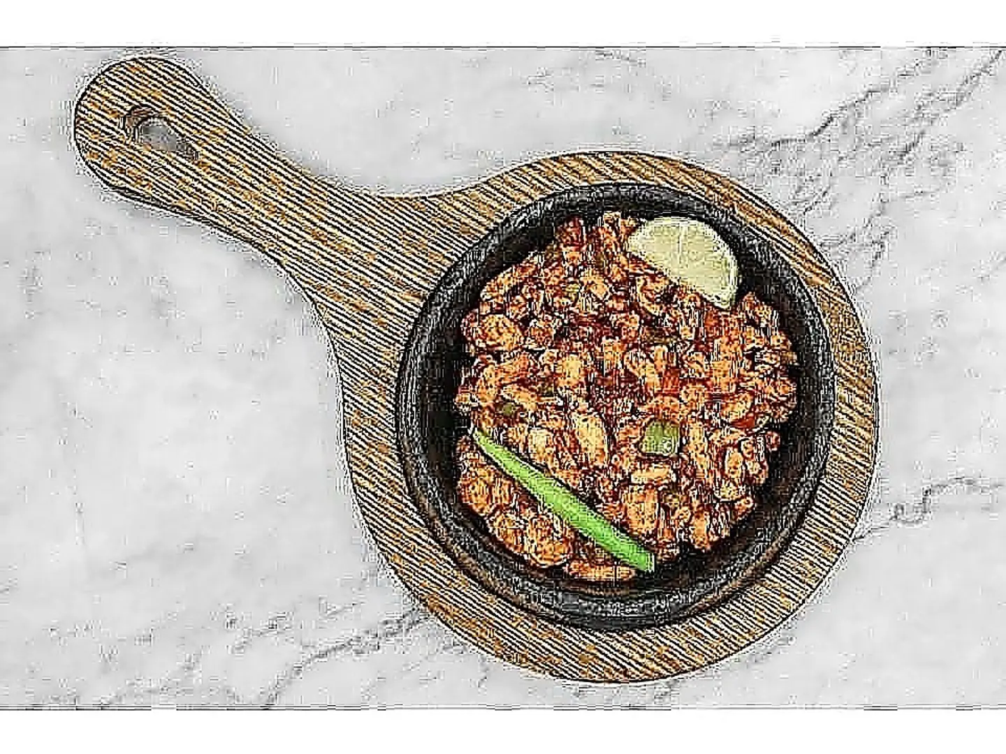Chicken Scrambled Dish