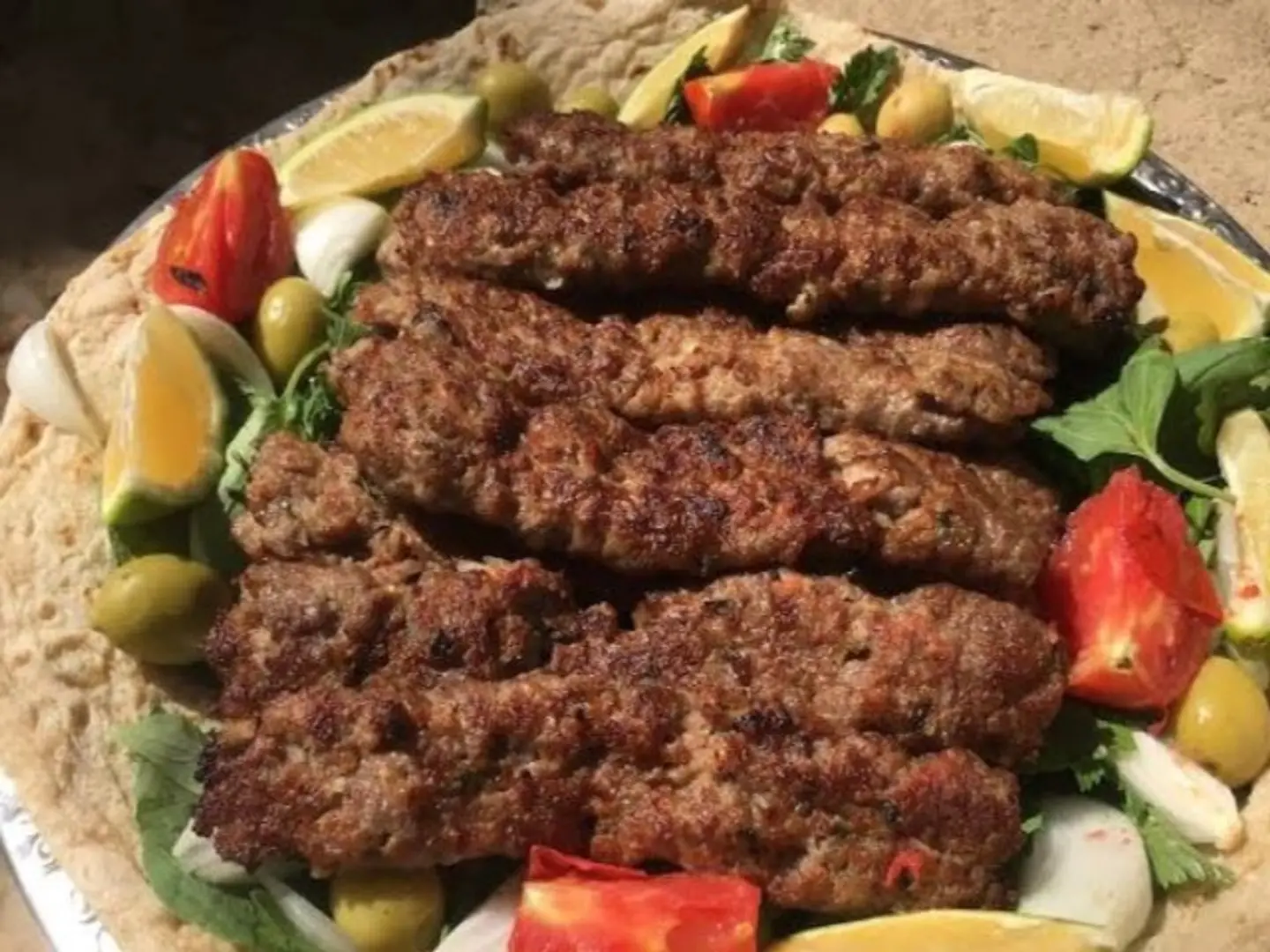 كباب لحم نصف