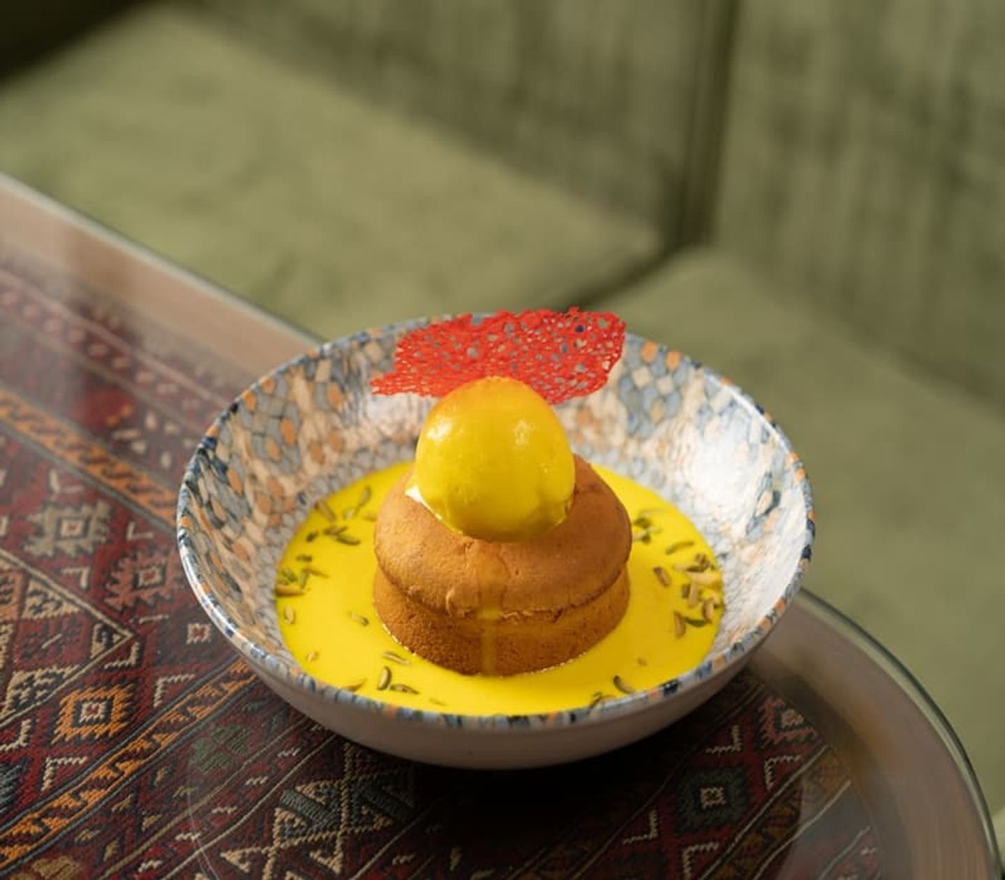 كيك بالزعفران
