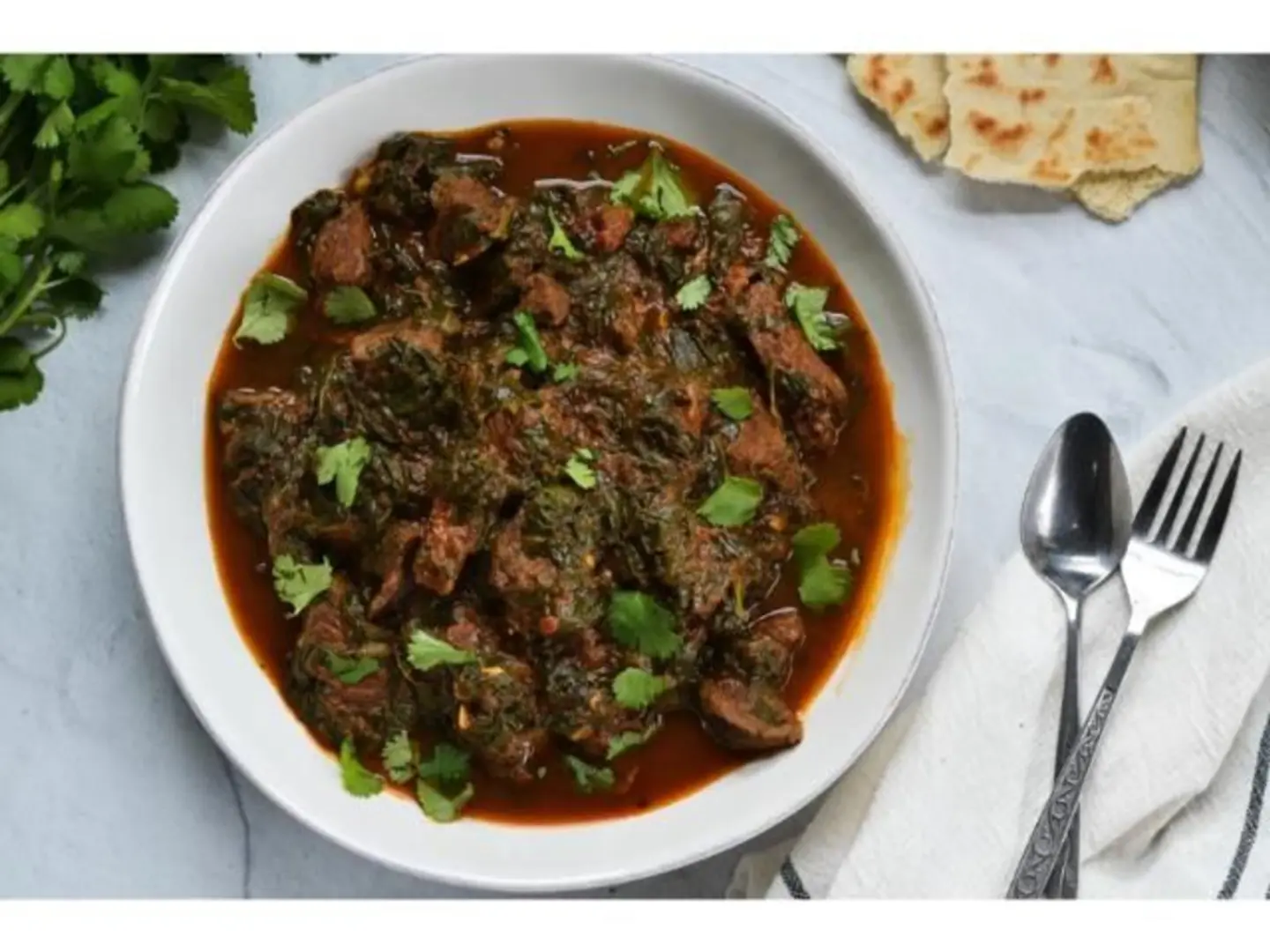 Spinach With Meat