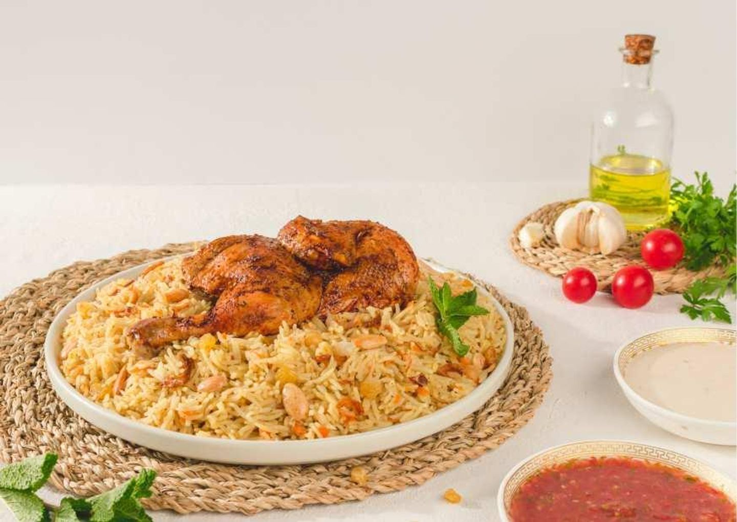 نصف حبة دجاج مضغوط