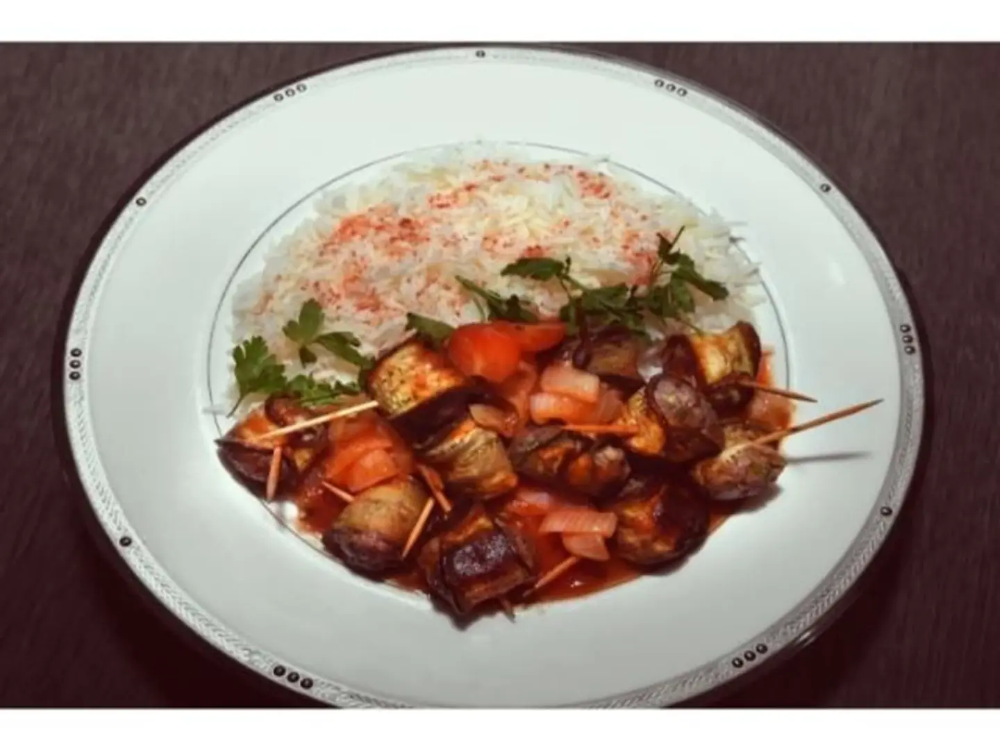 Shashlik With Rice