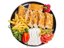 صحن شاورما بالفطر