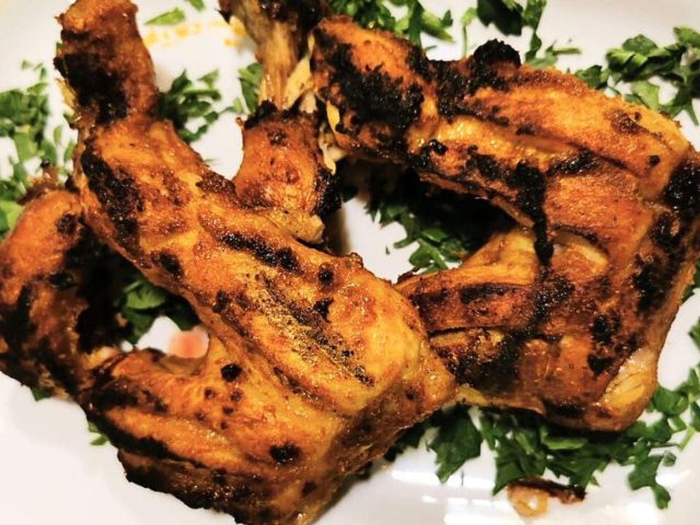 Half Chicken On Charcoal