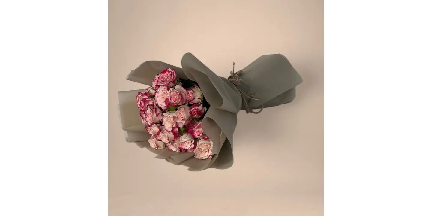 Double Color Fuchsia Baby Gauri Bouquet