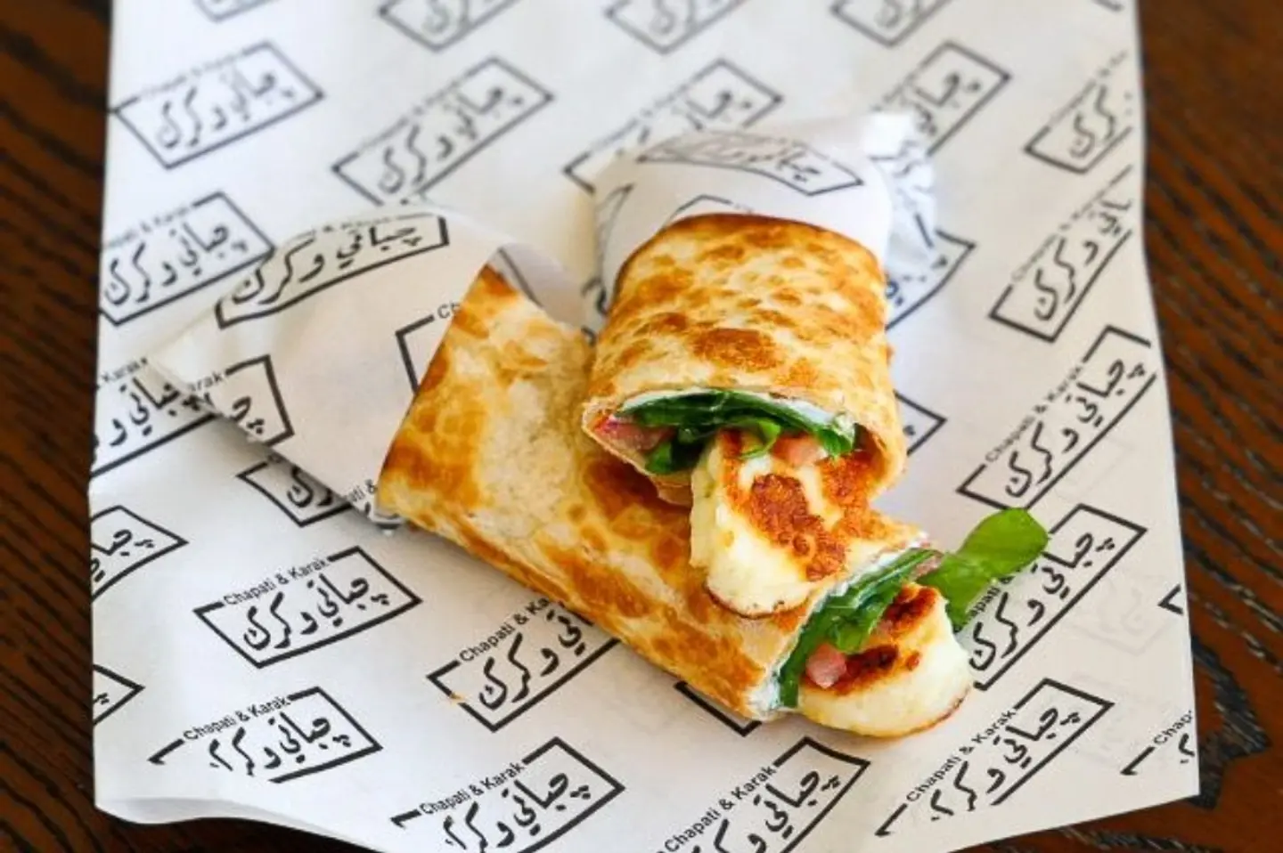 Grilled Halloumi Chapati