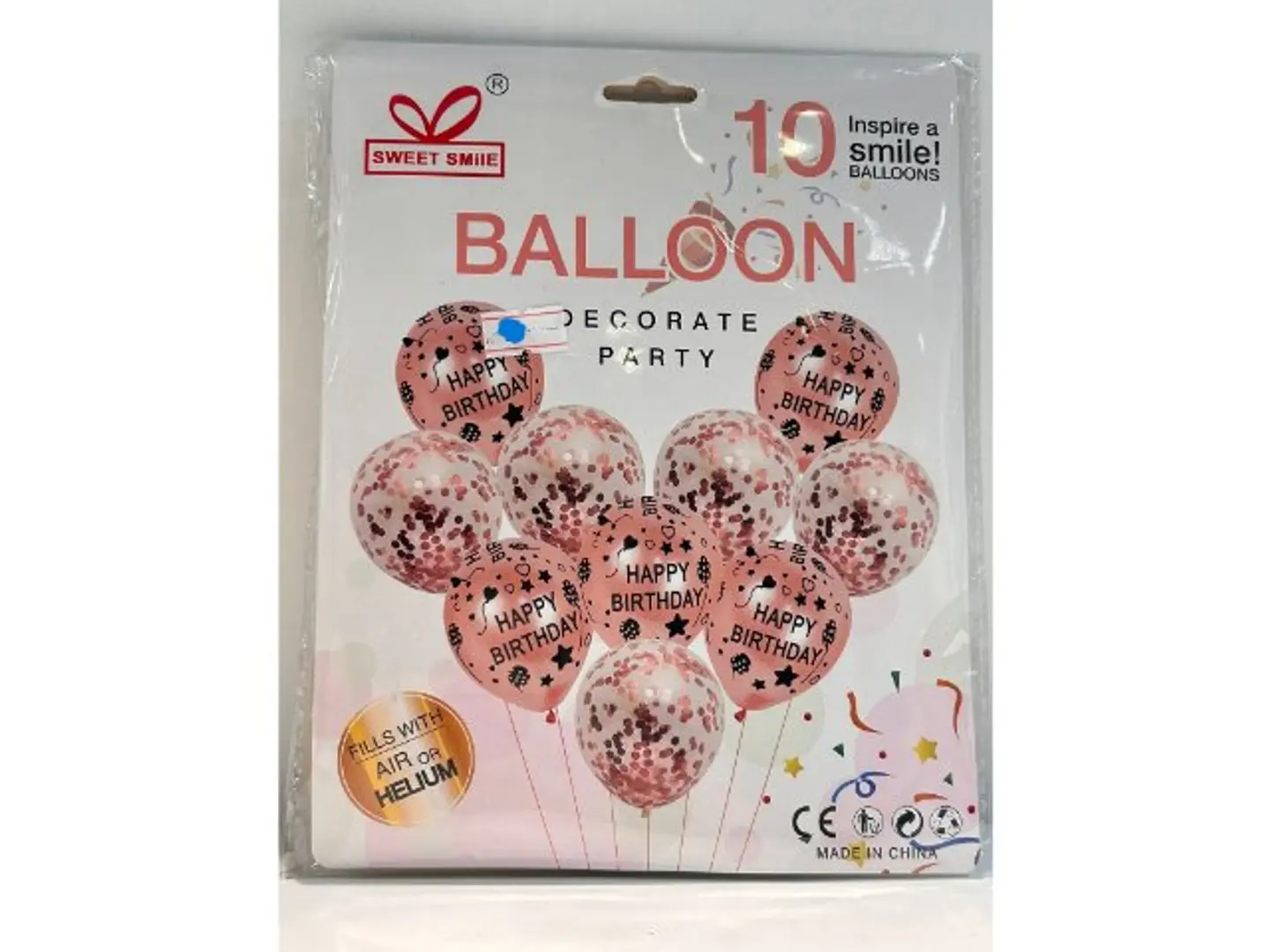 10 Peach Balloons Helium
