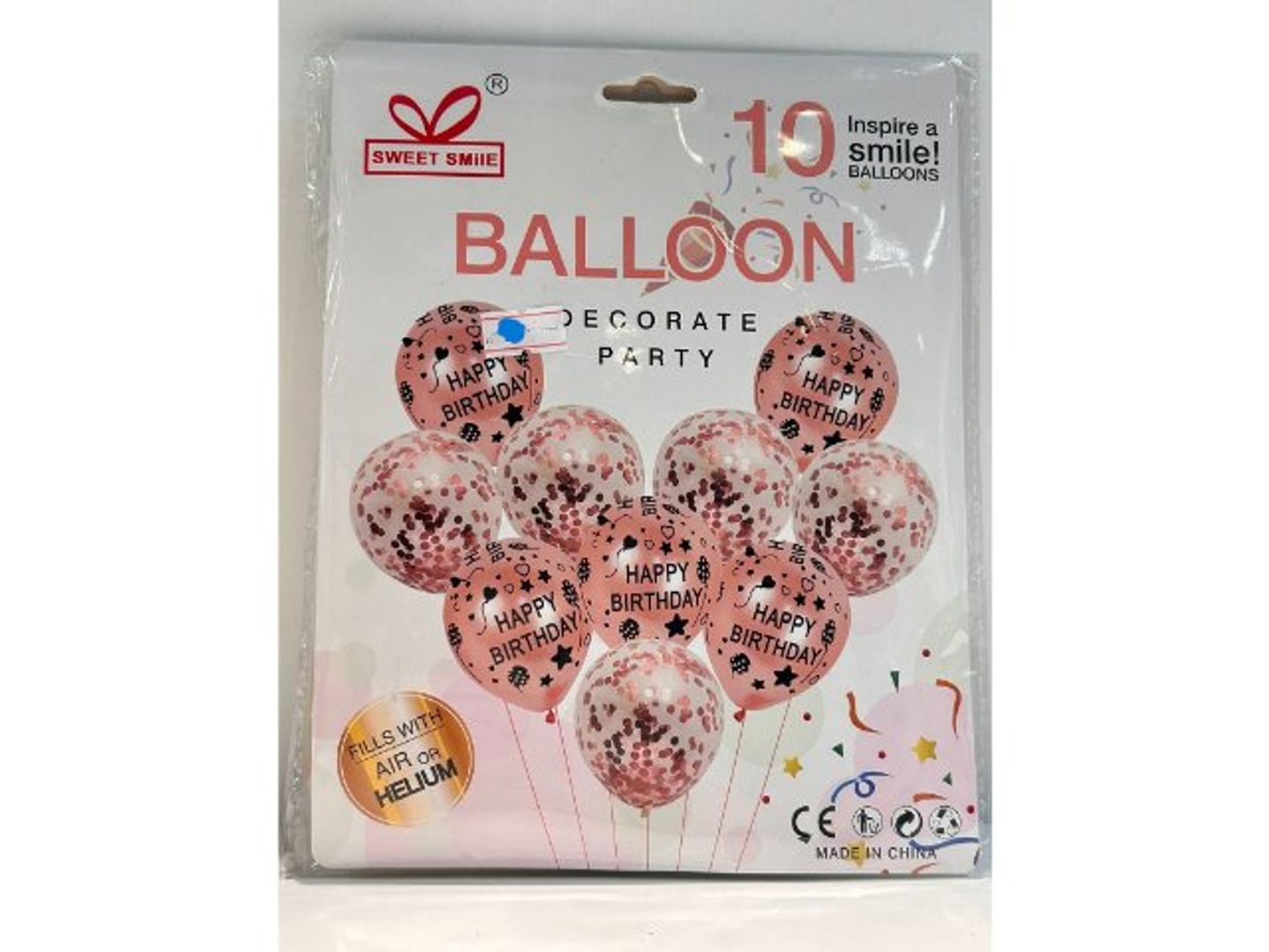 10 Peach Balloons Helium