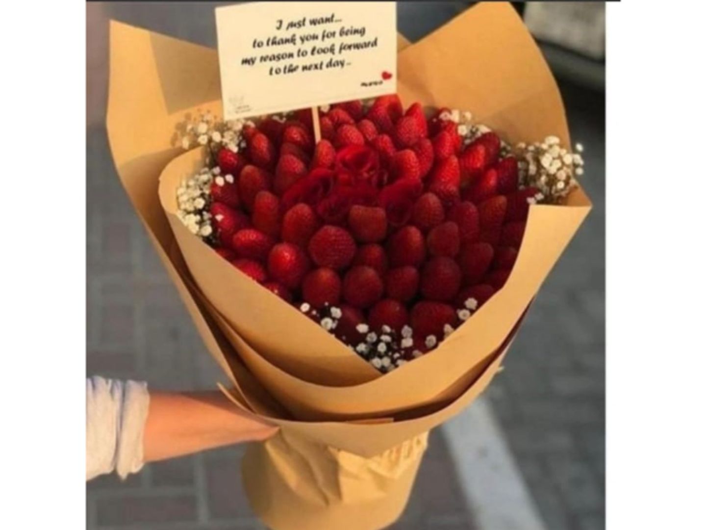 Large Bouquet With Strawberries
