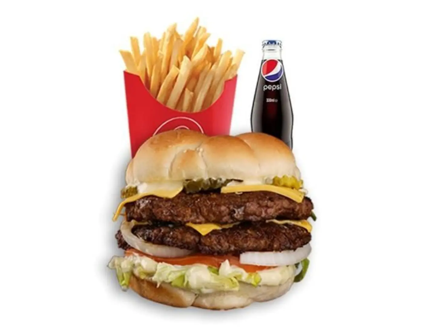 Double Beef Burger Meal