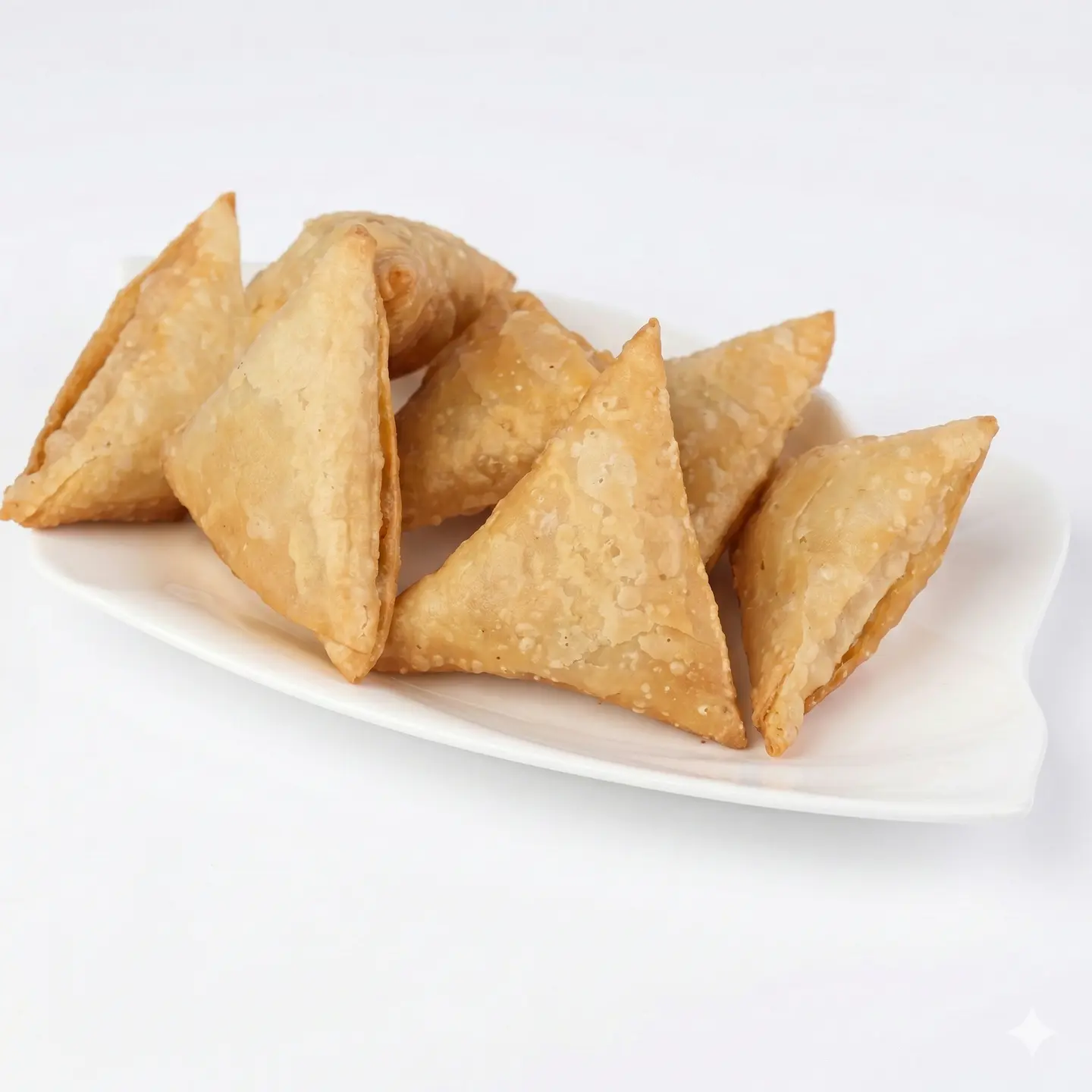 Mixed Samosas With Cheese, Vegetable Pizza, Chicken, And Meat - 6 Pieces