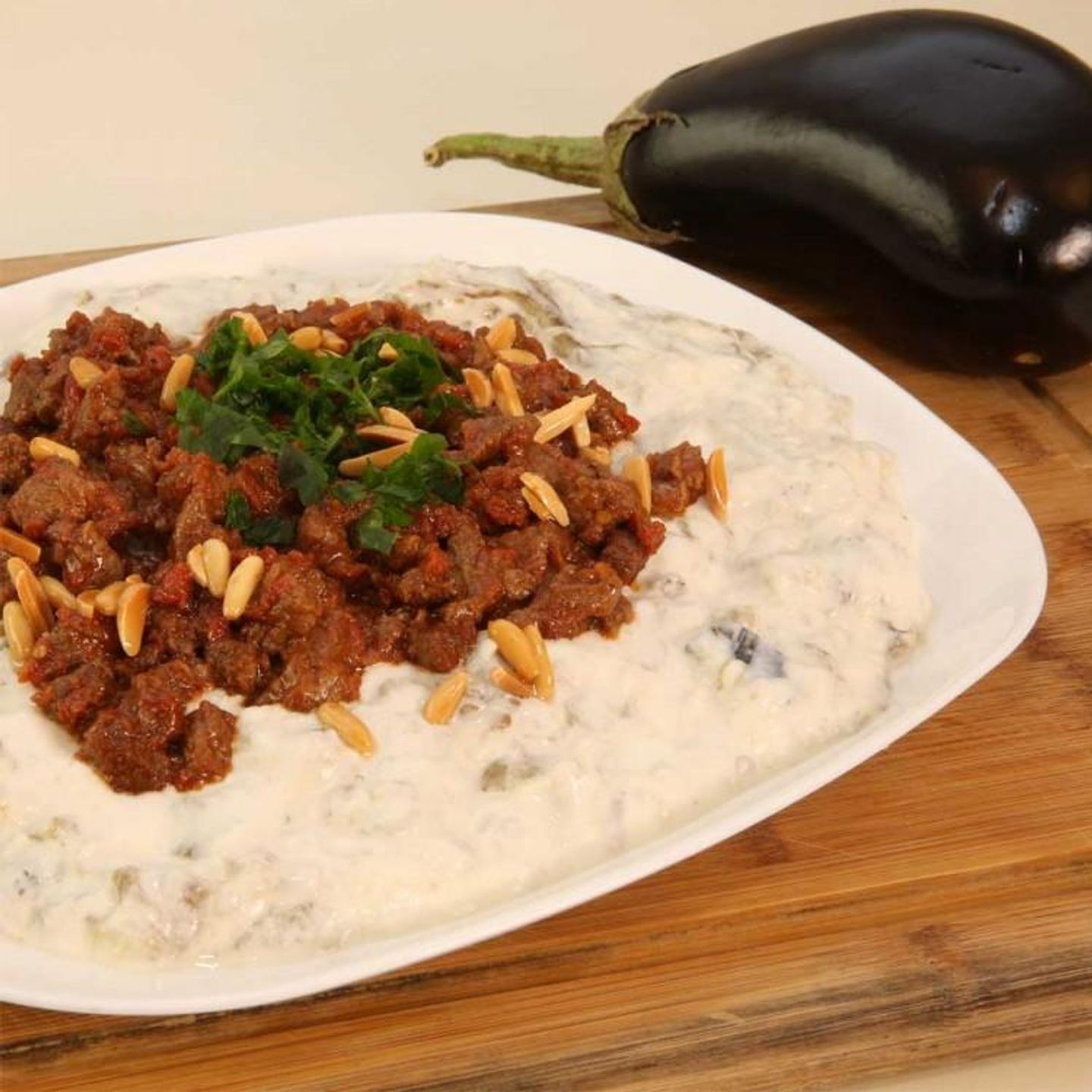 Mutabal With Meat