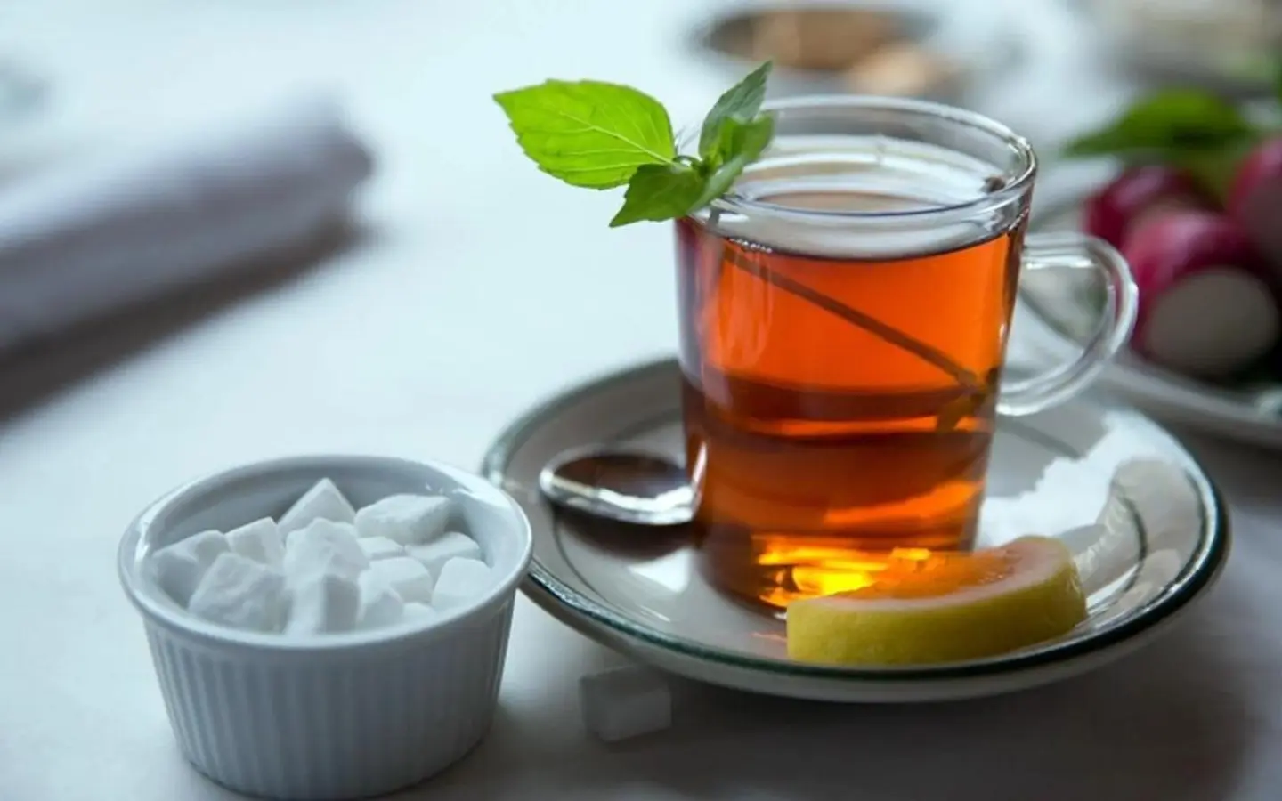 Hot Mint Tea