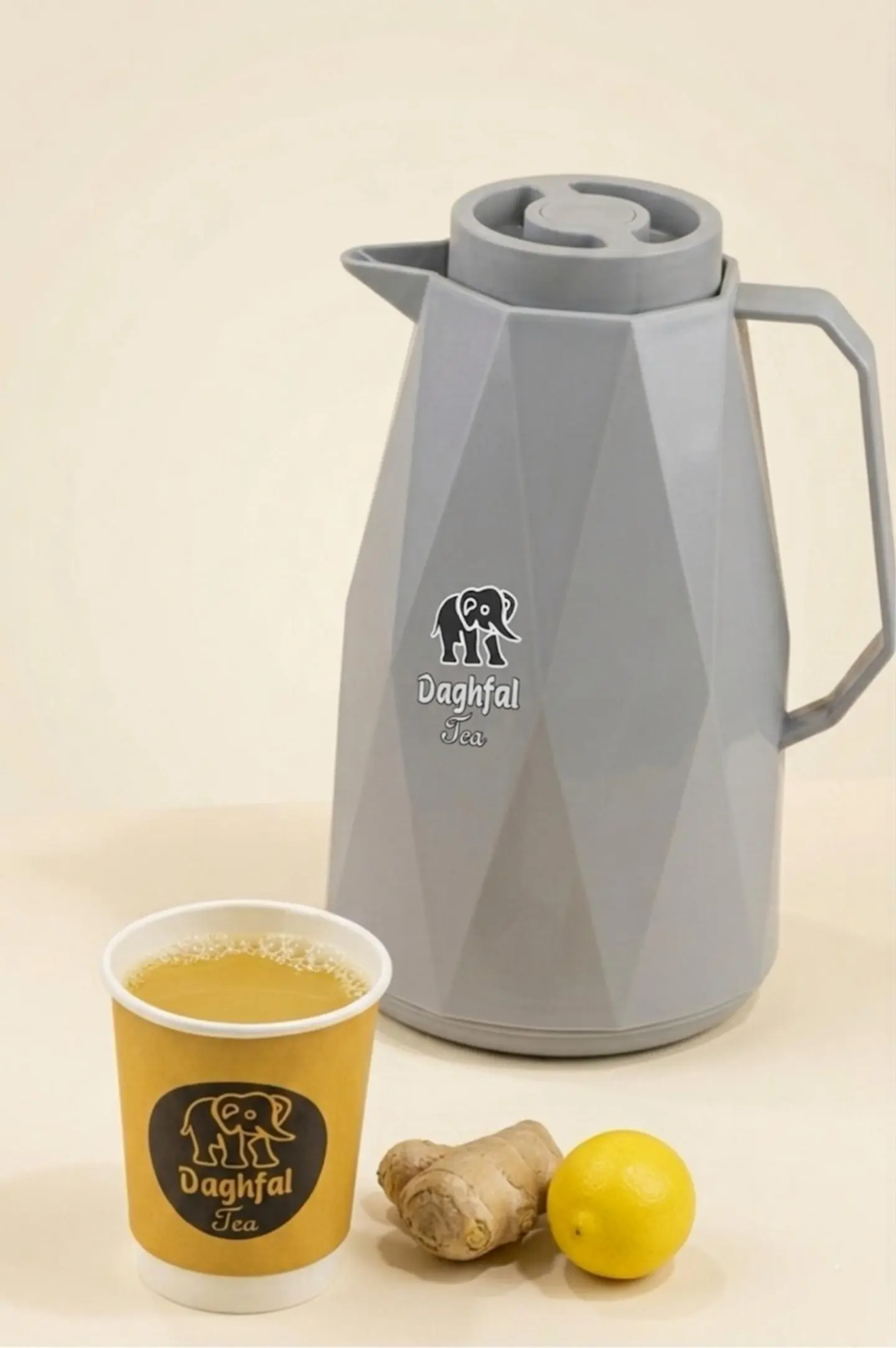 Ginger With Lemon With Thermos