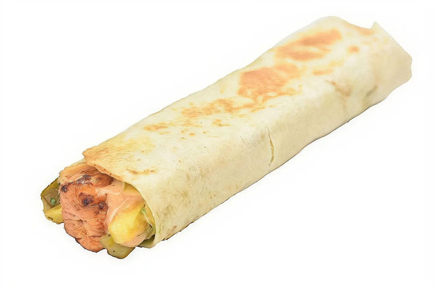 Shish Tawook Rolls In Tortilla Bread