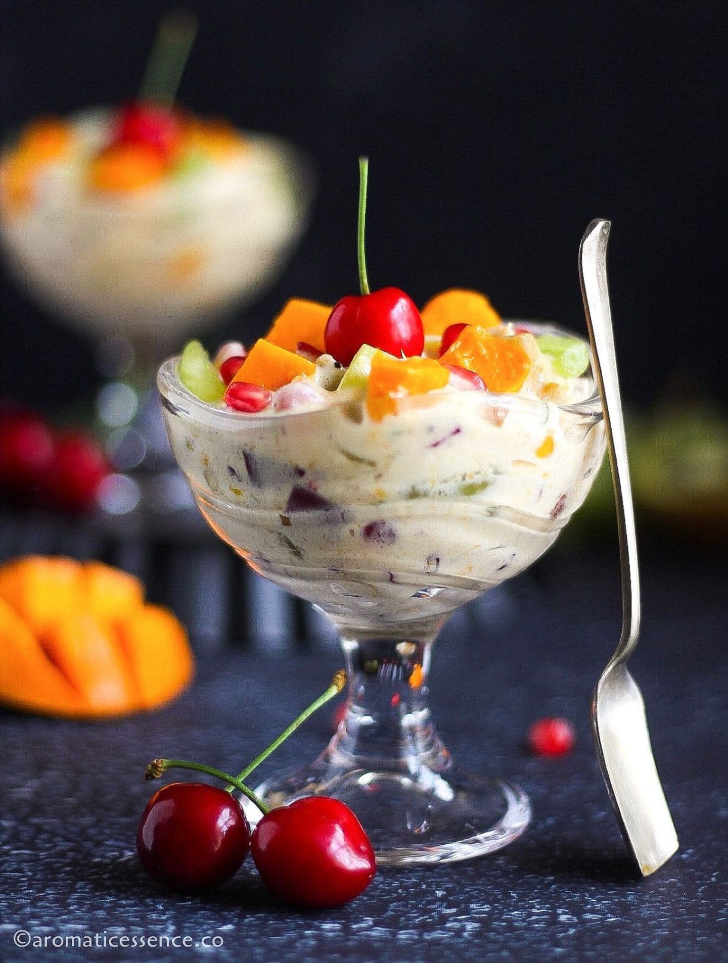 Fruit Salad With Ice Cream