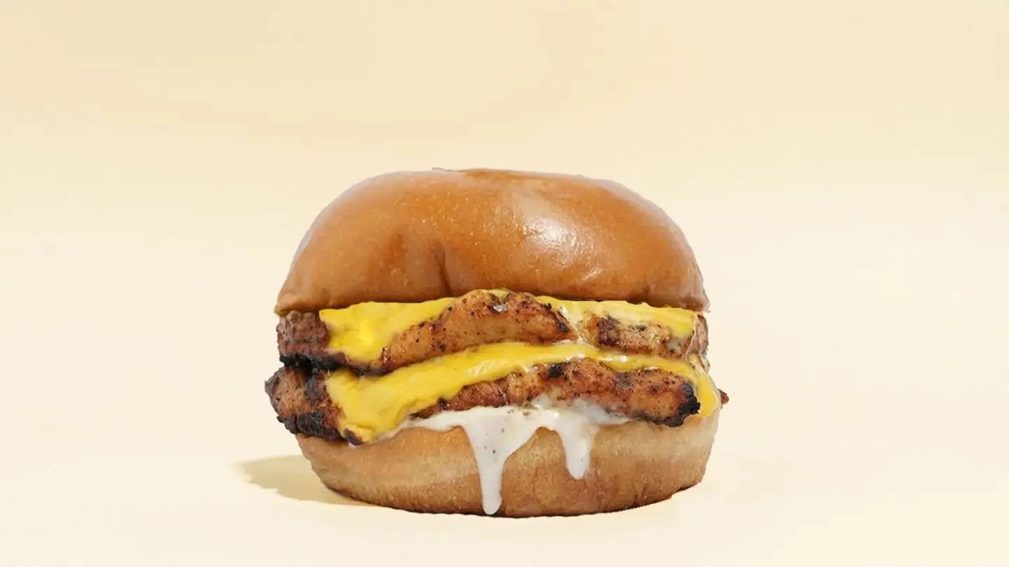 Double Grilled Chicken Burger
