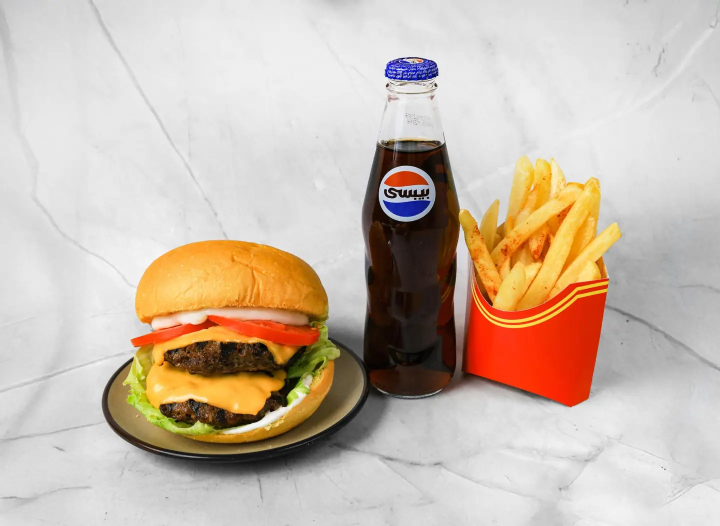 Double Hashi Burger Meal