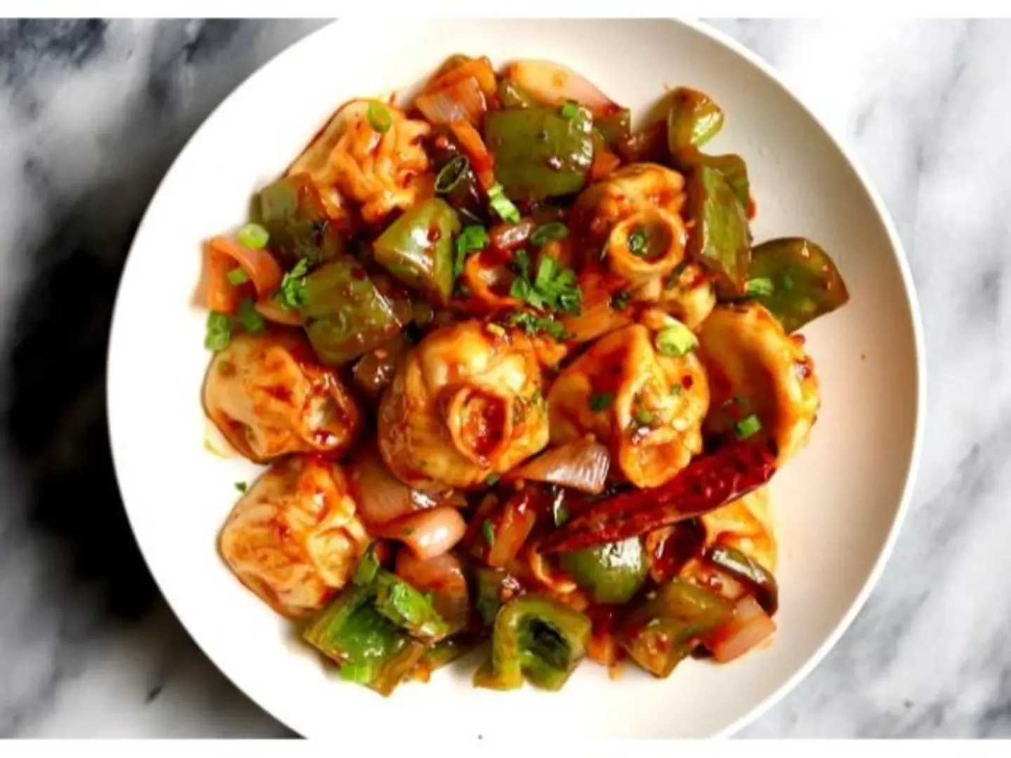 Veg Momos Chilly