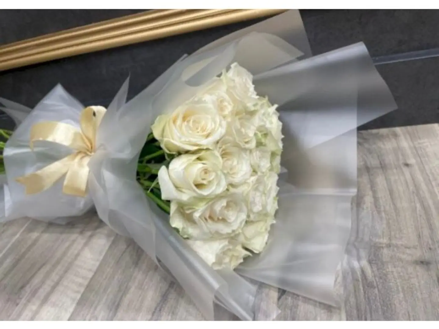 White Roses Bouquet - Large White Roses Bouquet