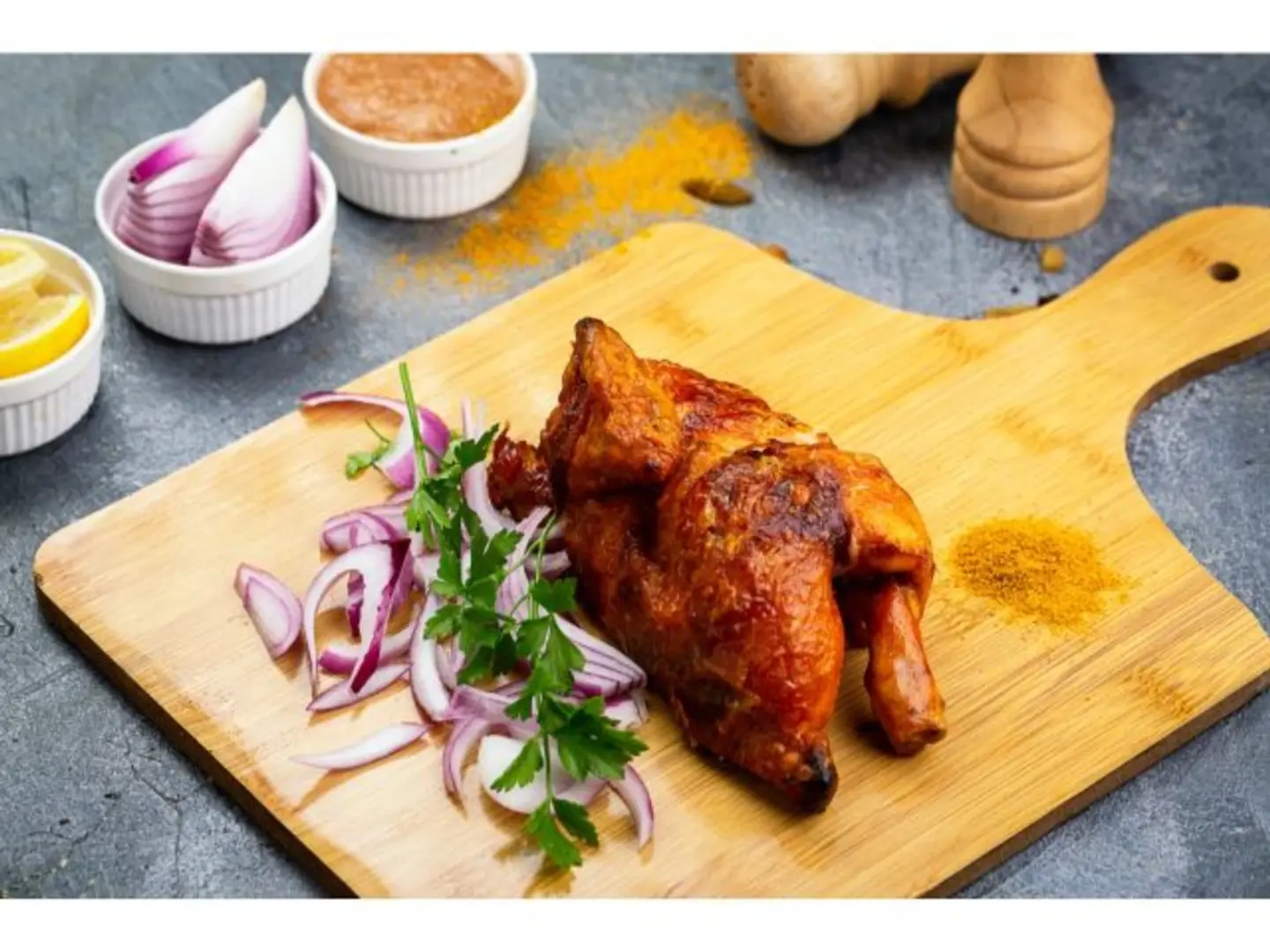 Half Charcoal Chicken Plain