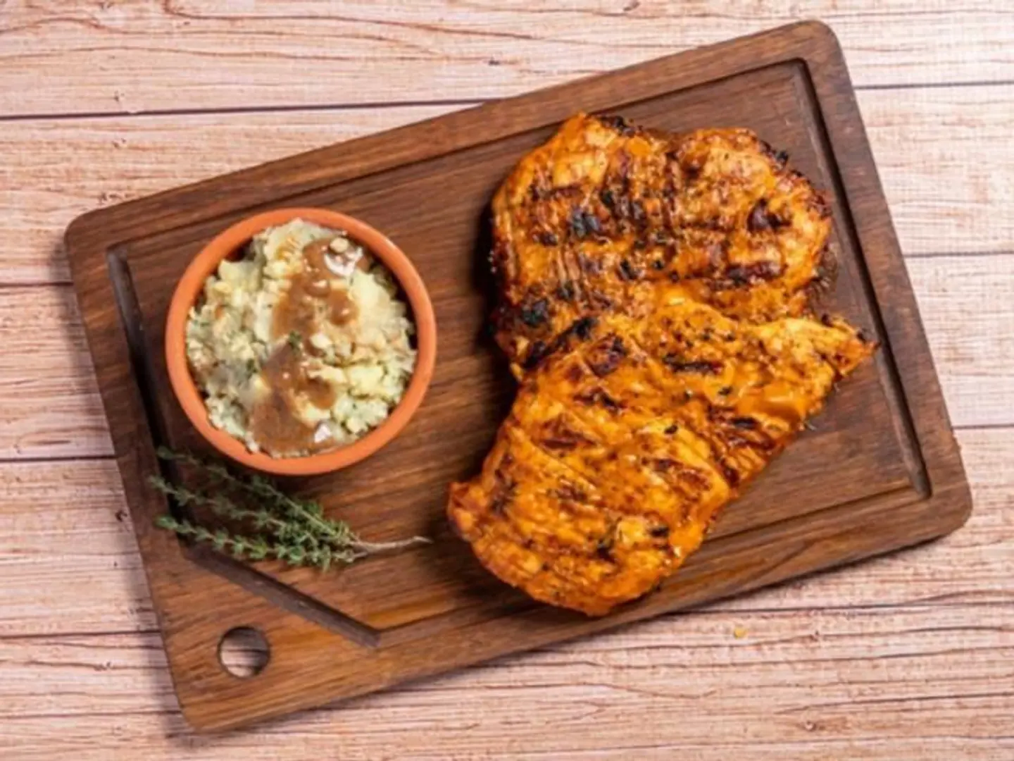 Chicken With Halloumi