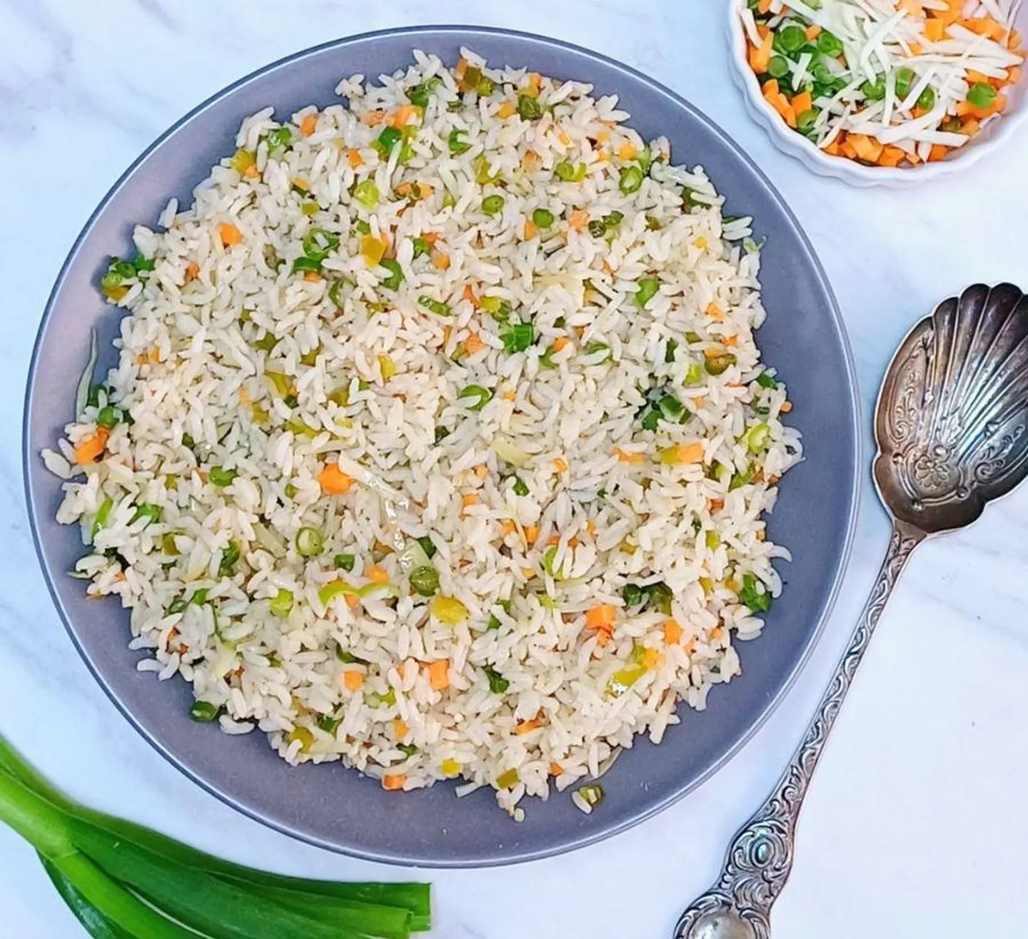 أرز مقلي بالخضار