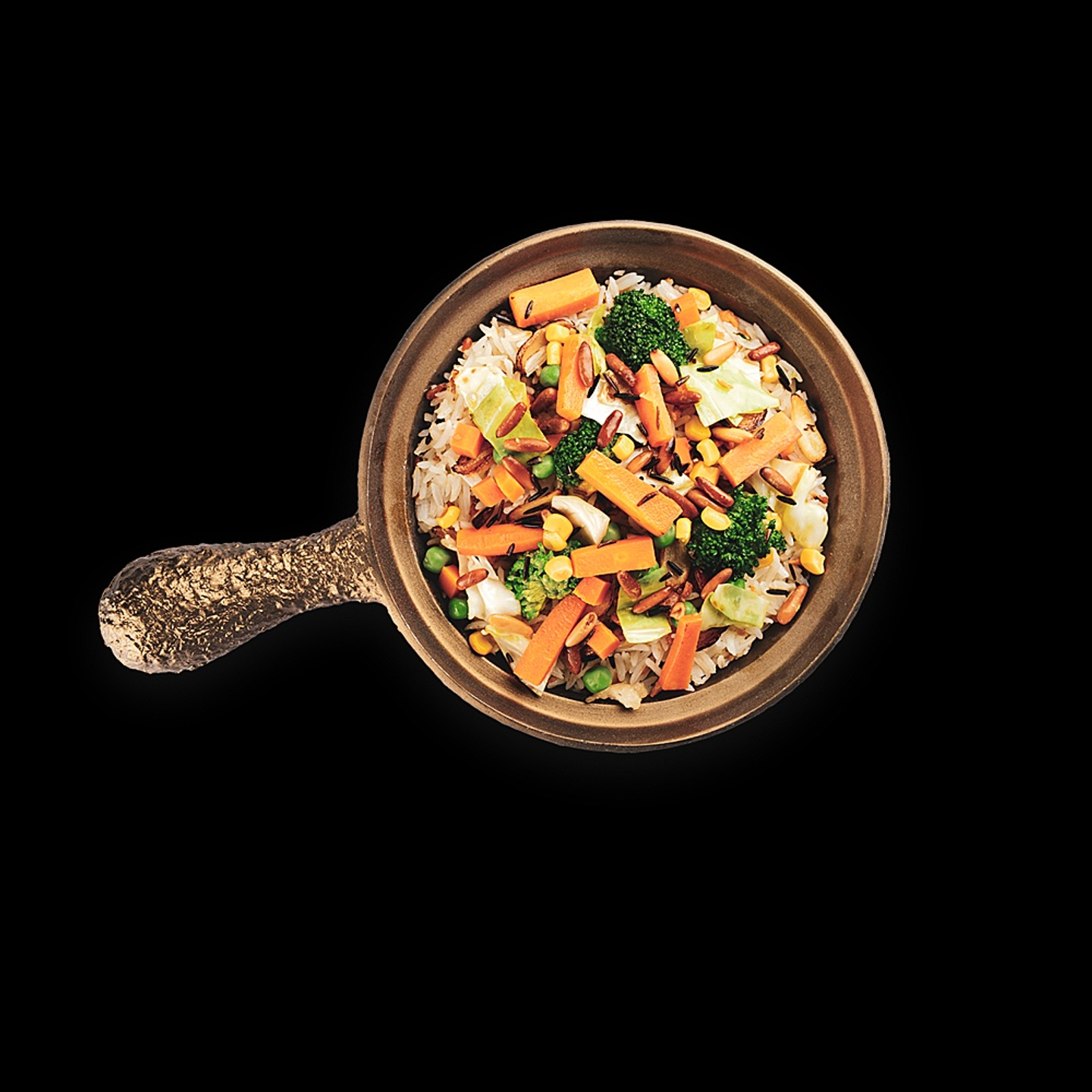 رز مقلي بالخضار