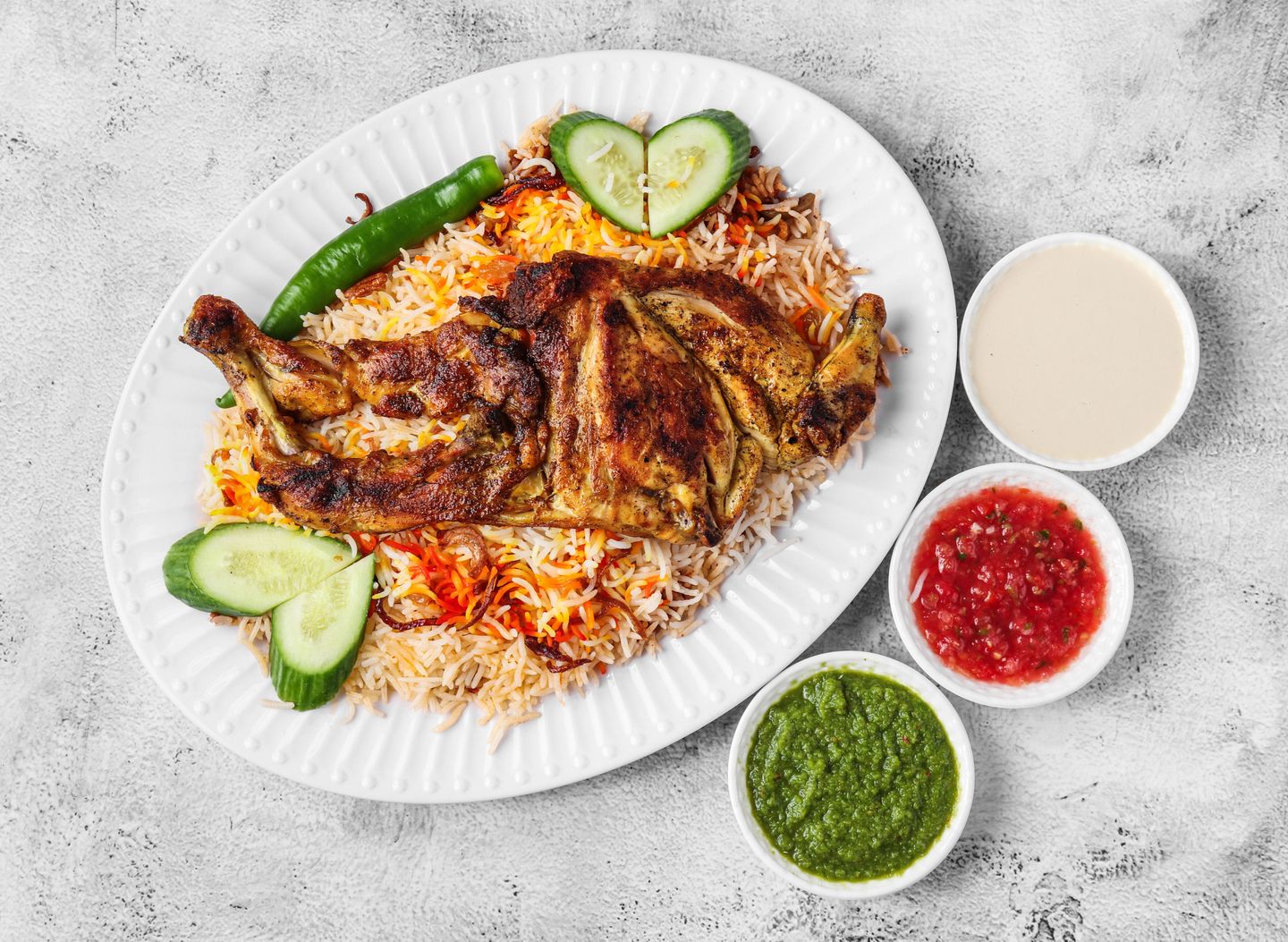 دجاج مظبي ارز بشاور - نص حبة