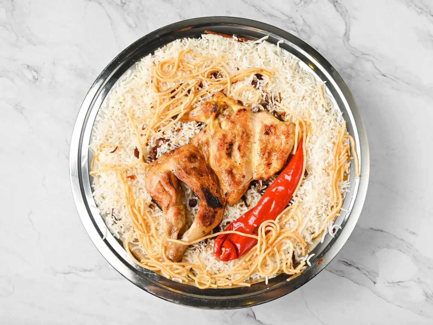 دجاج مظبي مع رز بشاوري