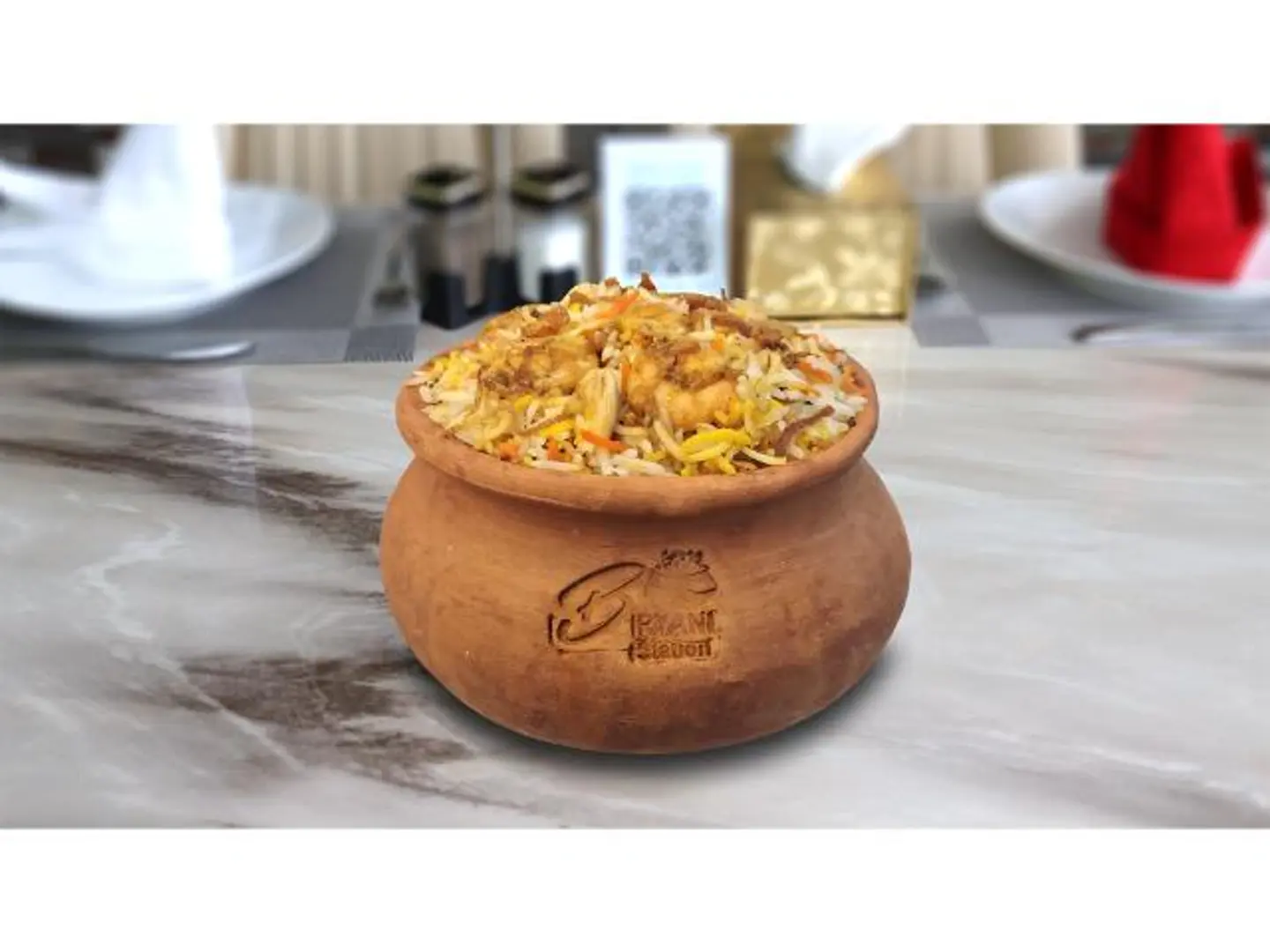 برياني الروبيان مع مطك