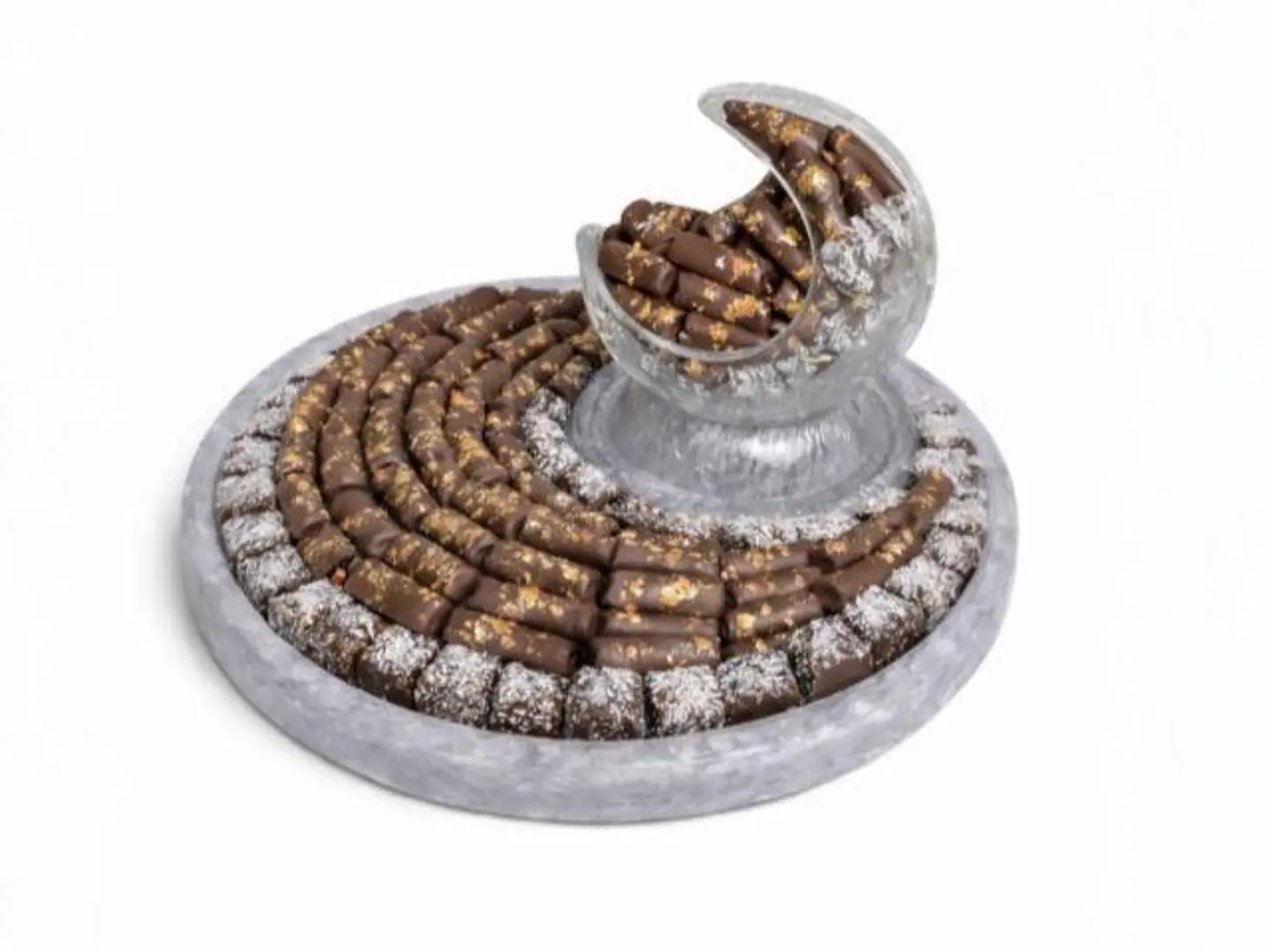 Premium Chocolate Crescent Tray