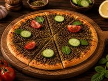 فطاير زعتر مع خضار وسط