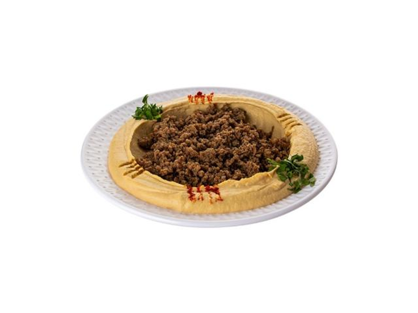 Meat And Hummus Plate