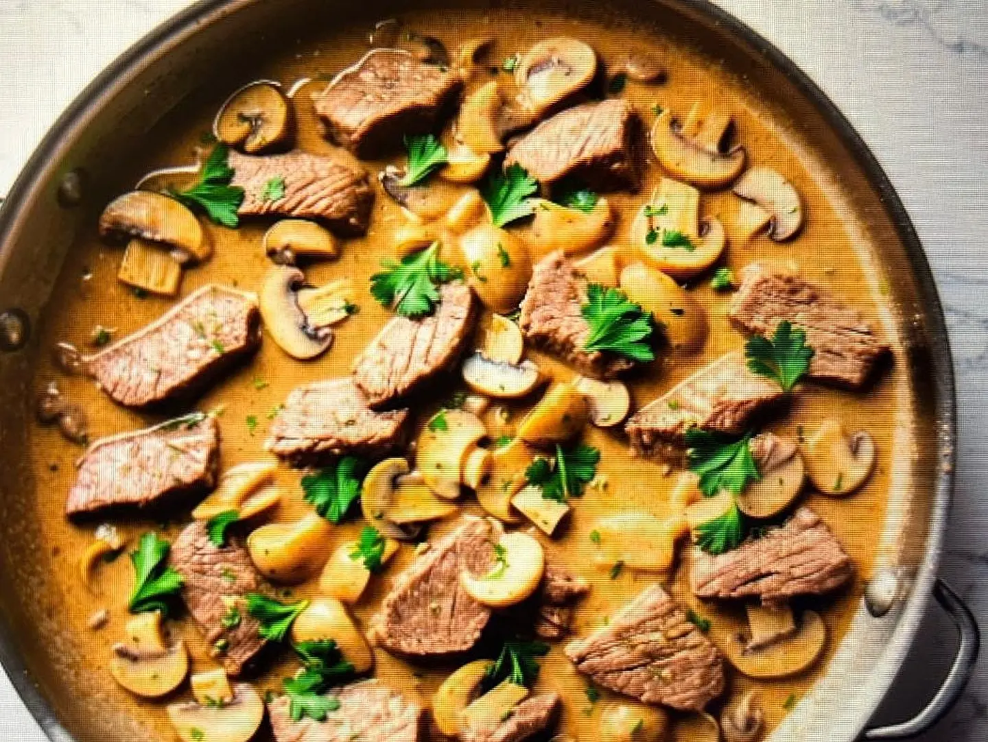 Beef Creamy Mushroom