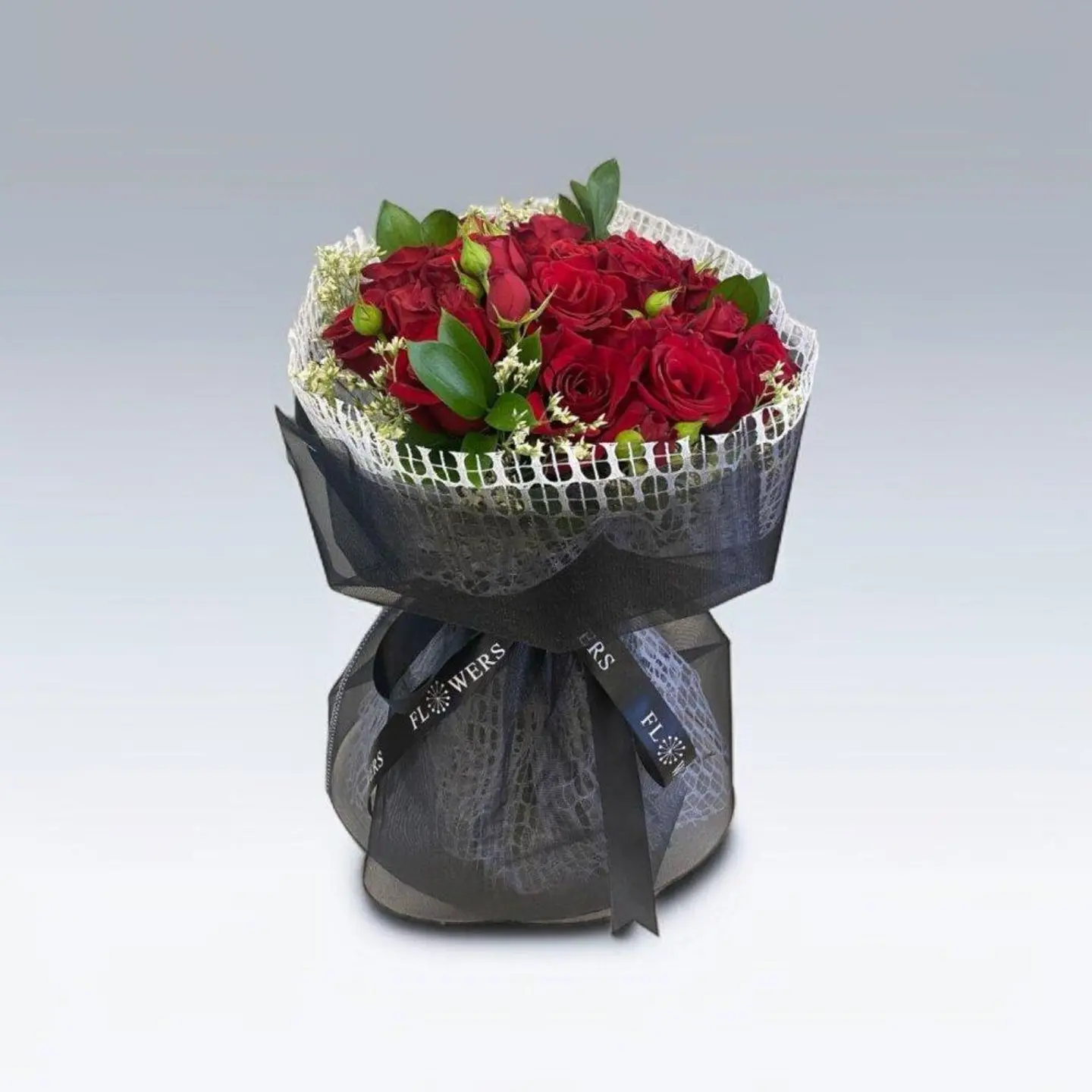 Luxury Bouquet With Royal Black Wrapping