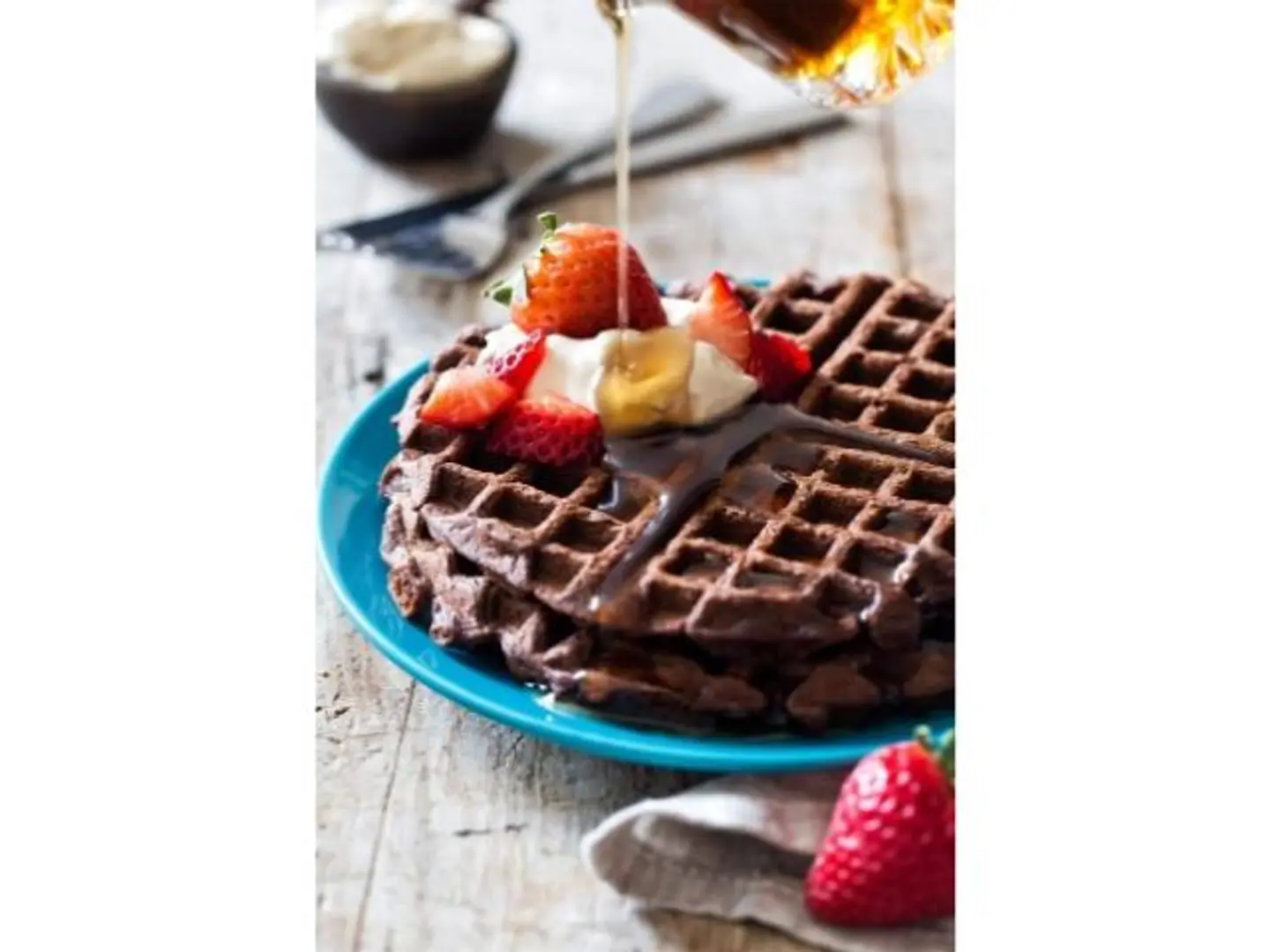 Mixed Sauce Waffle